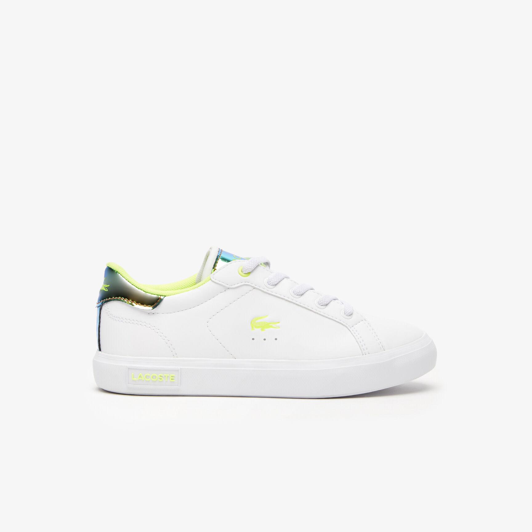 Children's Lacoste Powercourt Synthetic Heel Pop Trainers