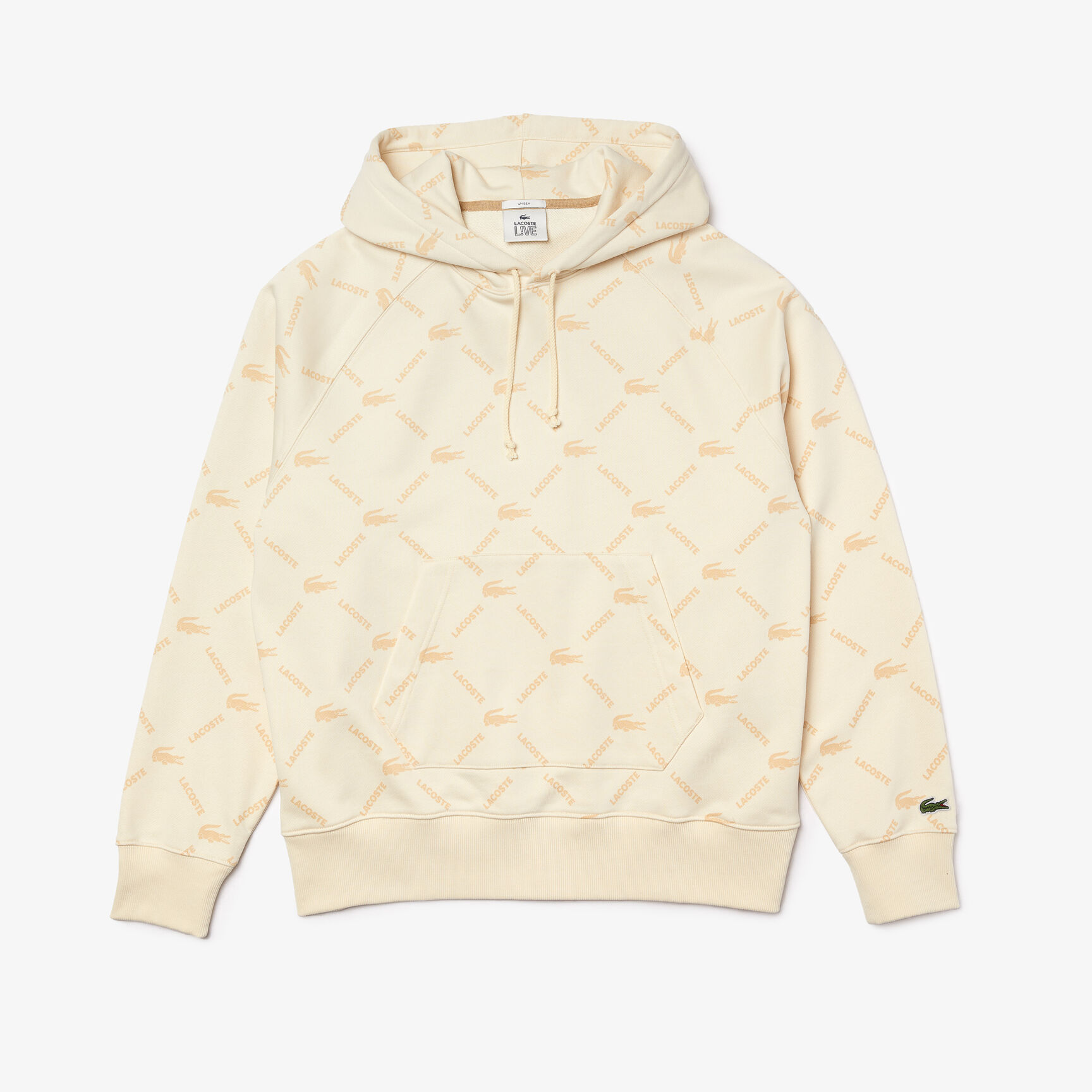 سويت شيرت قطني للجنسين بغطاء رأس وقصة فضفاضة ومونوغرام مجموعة Lacoste LIVE سويت شيرت قطني للجنسين بغطاء رأس وقصة فضفاضة ومونوغرام مجموعة Lacoste LIVE