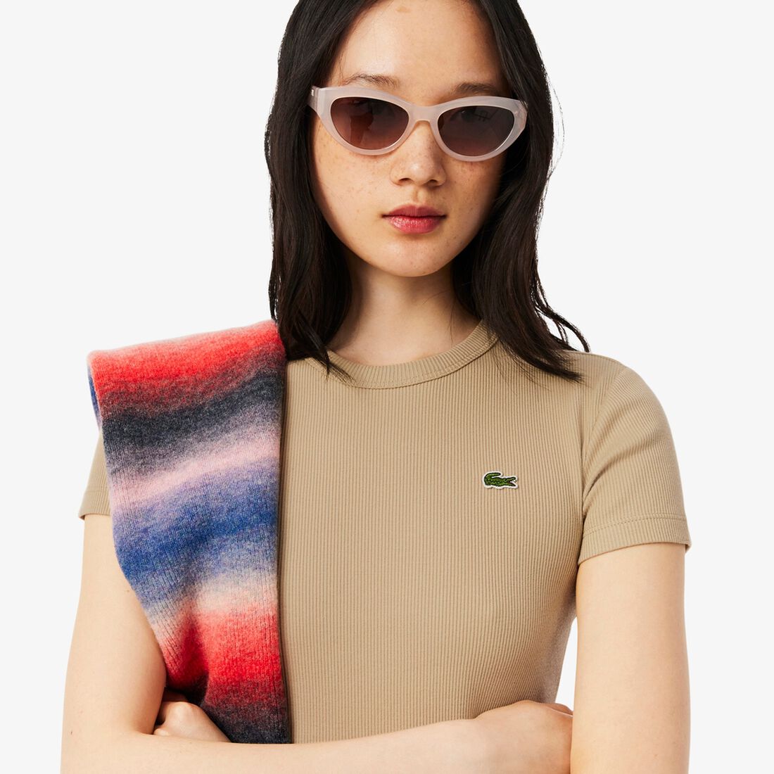 Slim Fit Ribbed Cotton T-shirt Slim Fit Ribbed Cotton T-shirt