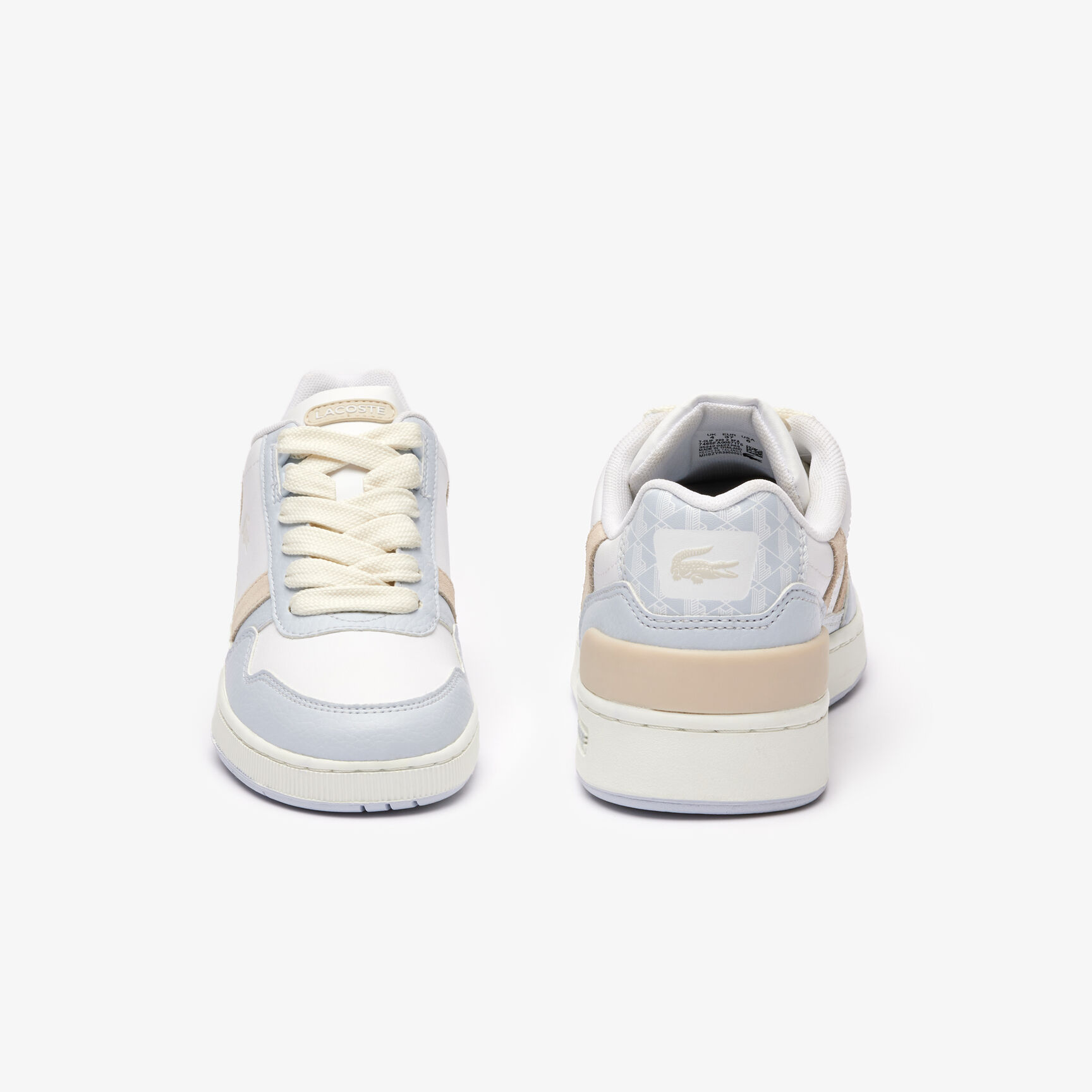 سنيكرز تي كليب جلد مزين بشعار الماركة للنساء