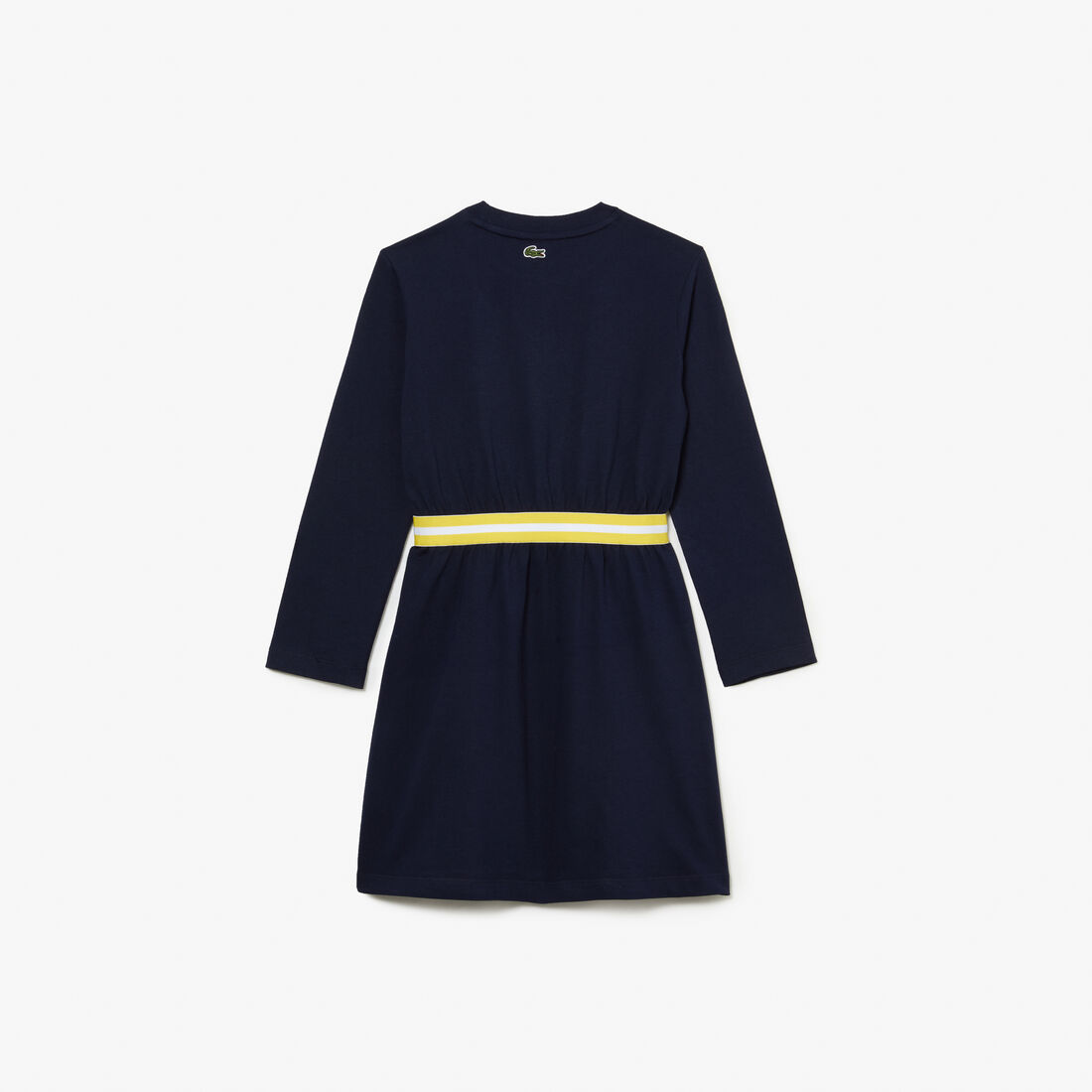 فستان لاكوست قطن جيرسيه بخصر بلون مغاير للبنات فستان لاكوست قطن جيرسيه بخصر بلون مغاير للبنات