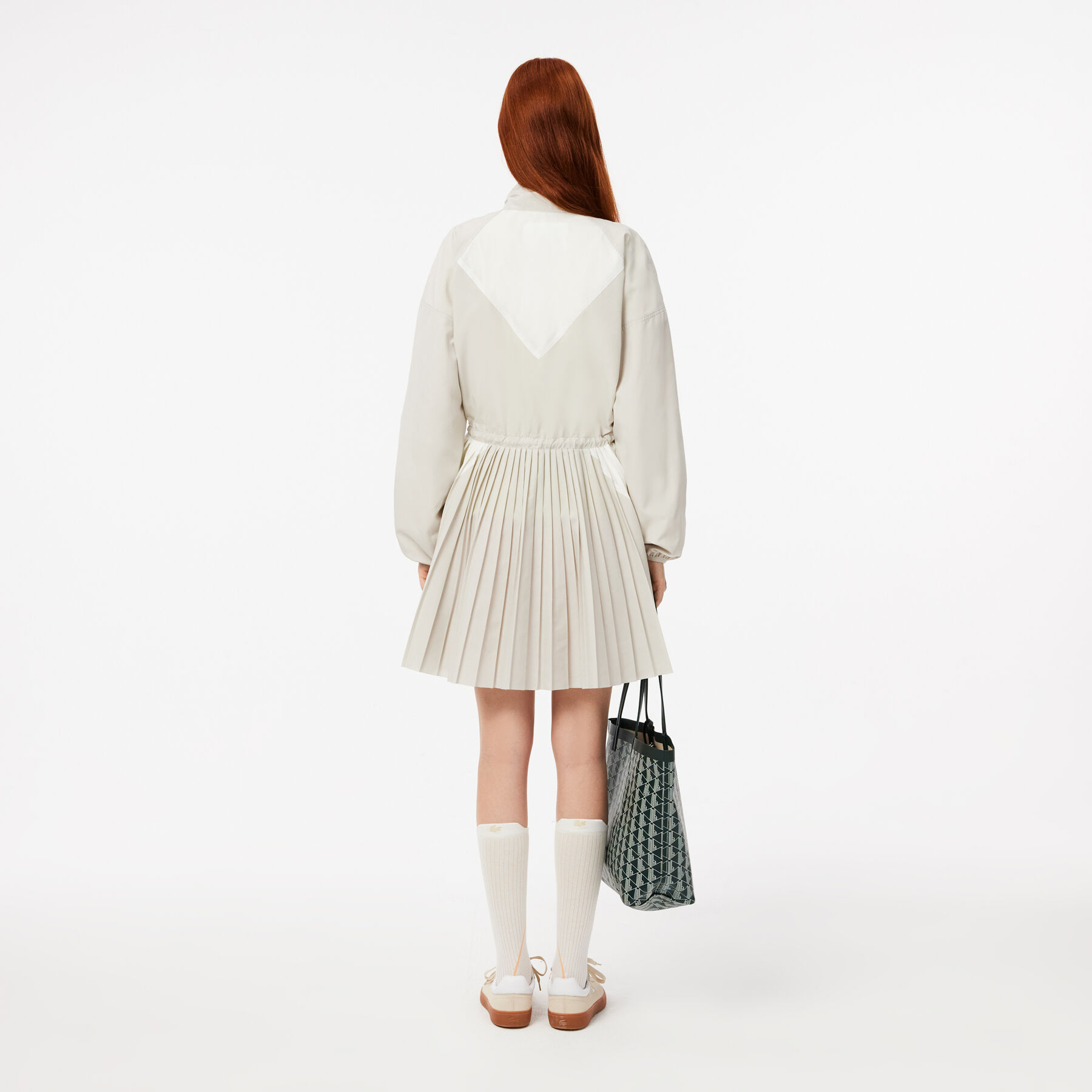 Long-Sleeved Colourblock Dress lacoste long sleeved colourblock dress
