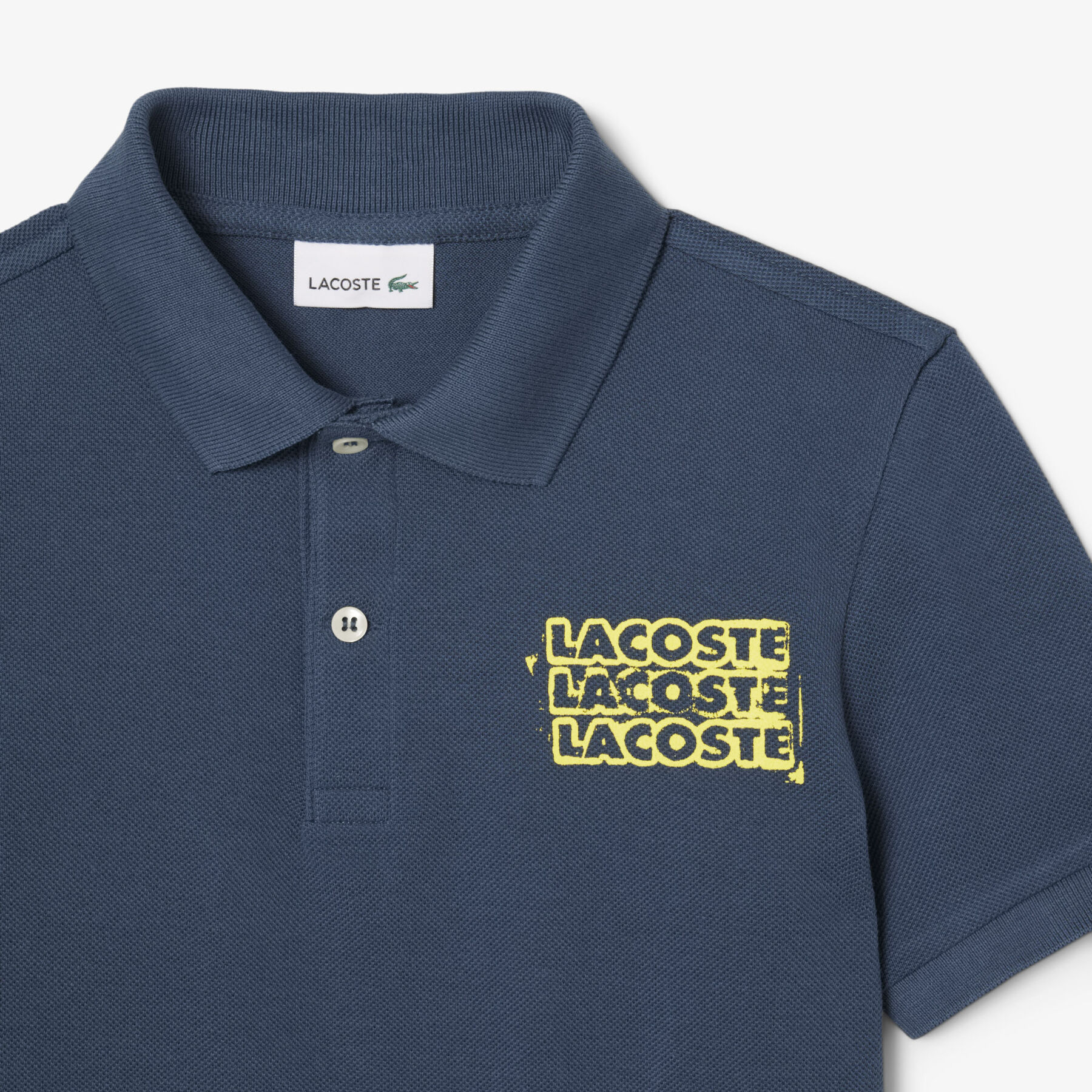 Print Petit Pique Polo Shirt lacoste print petit pique polo shirt
