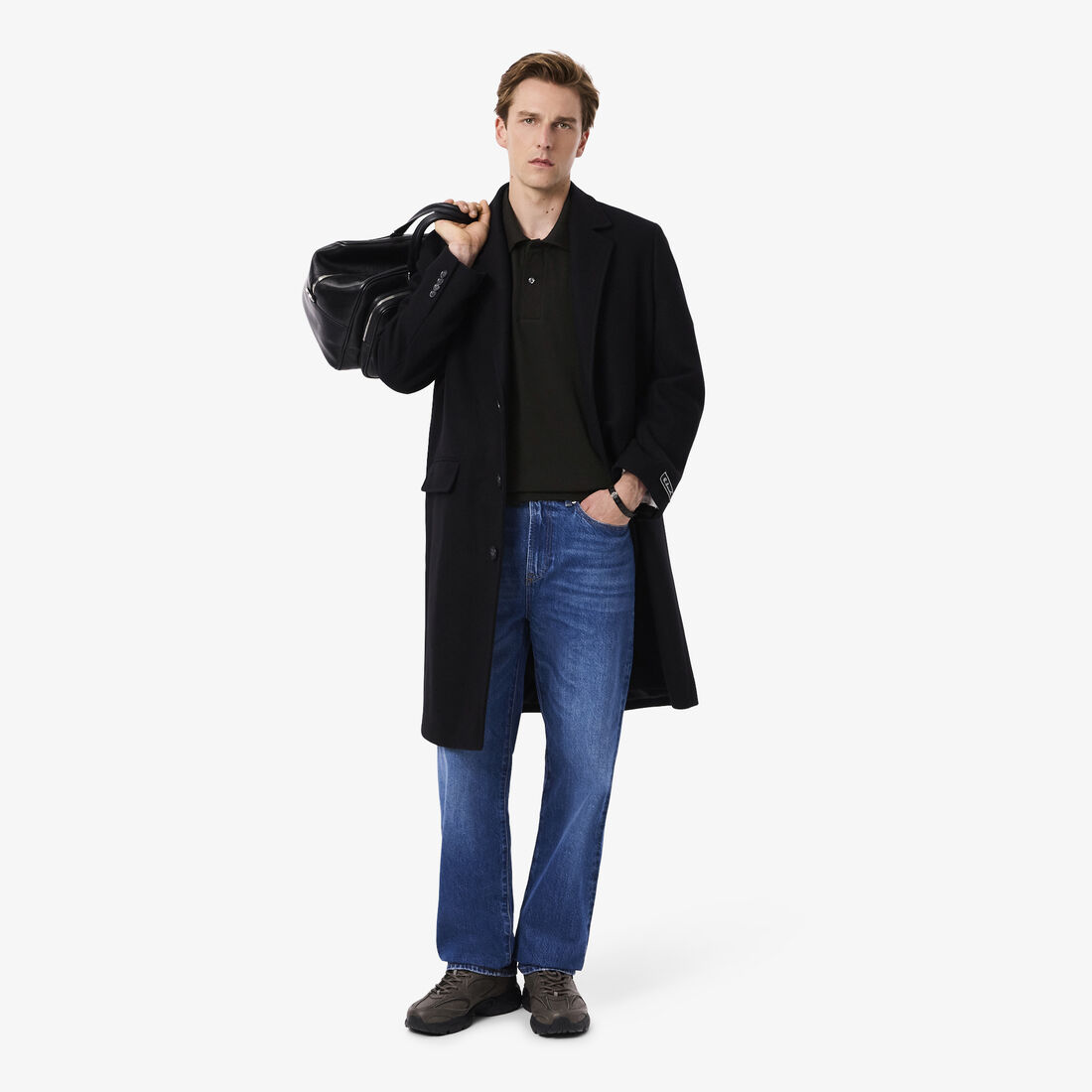 Classic Fit Diamante Crocodile Pique Polo Shirt Classic Fit Diamante Crocodile Pique Polo Shirt