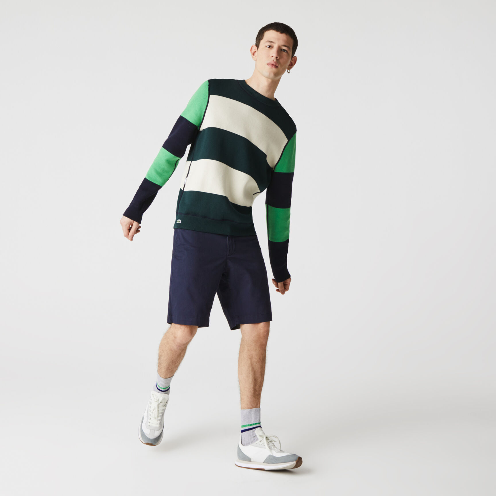 Men's Slim Fit Stretch Gabardine Bermuda Shorts