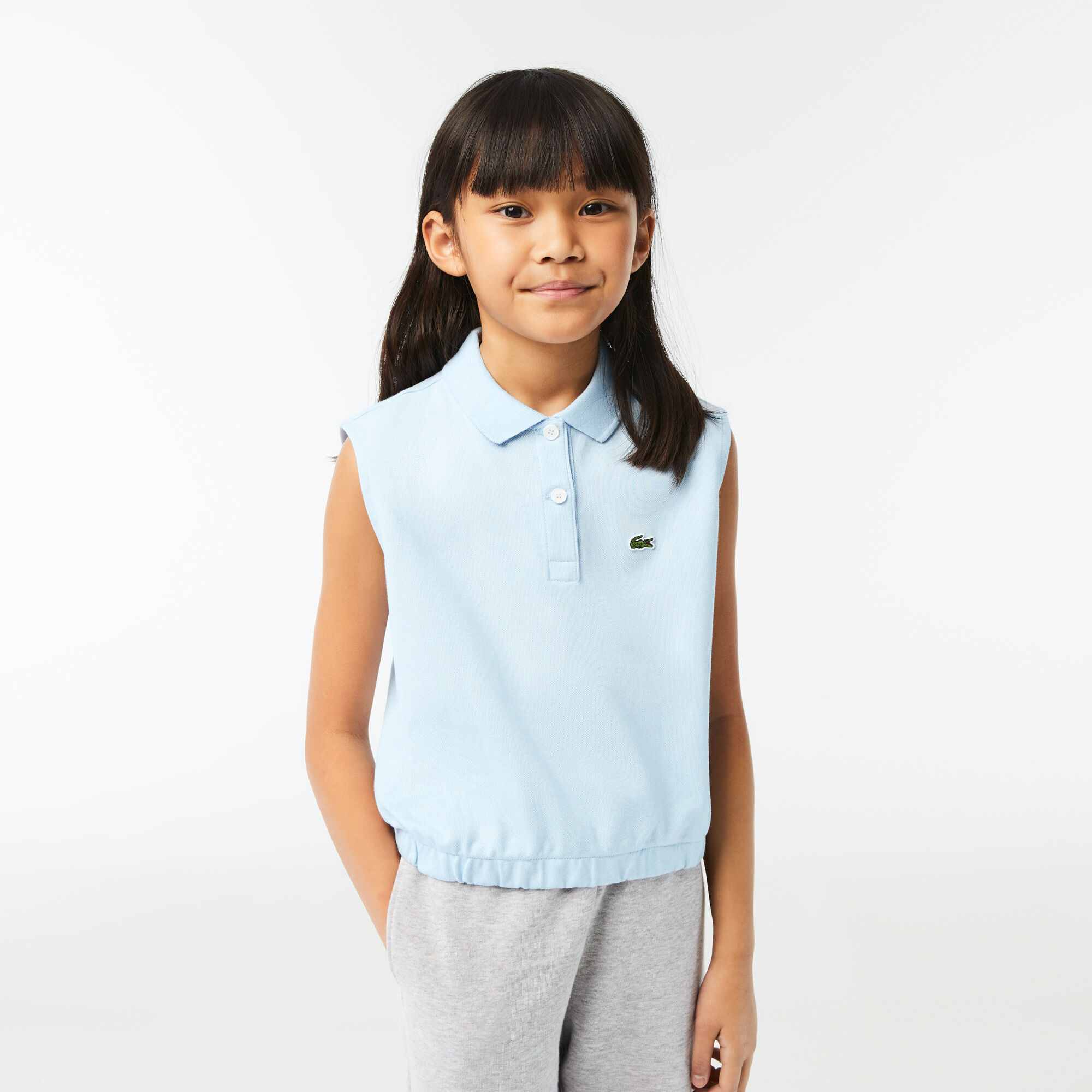 Buy Girls Lacoste Cotton Pique Sleeveless Polo Shirt Lacoste QA