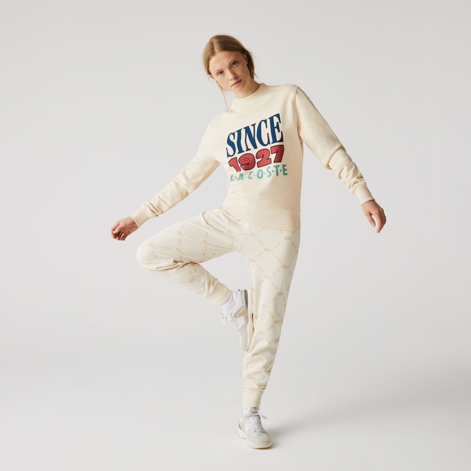 سويت شيرت الصوف القطني للجنسين مجموعة Lacoste LIVE وتفاصيل مطبوعة لاكوست سويت شيرت الصوف القطني للجنسين مجموعة lacoste live وتفاصيل مطبوعة