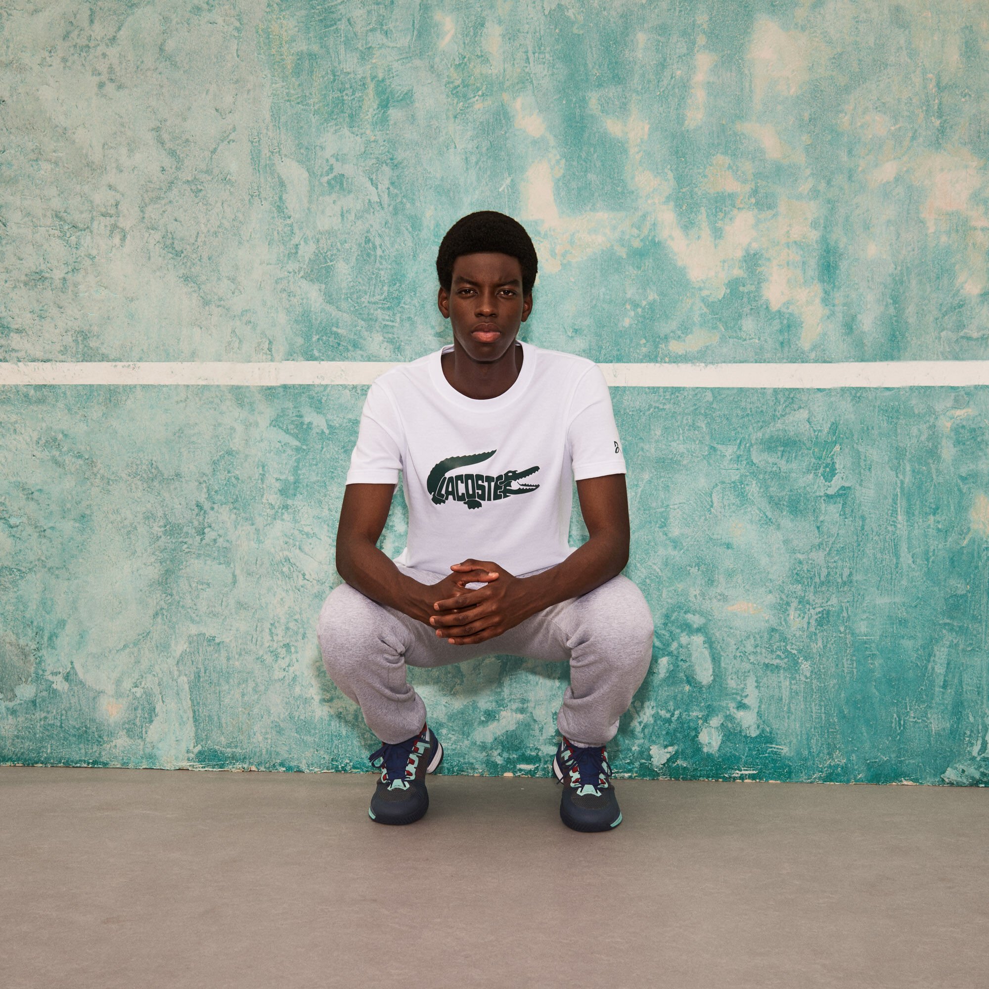 Buy Men s Lacoste SPORT x Novak Djokovic Print Crocodile T shirt Lacoste QA