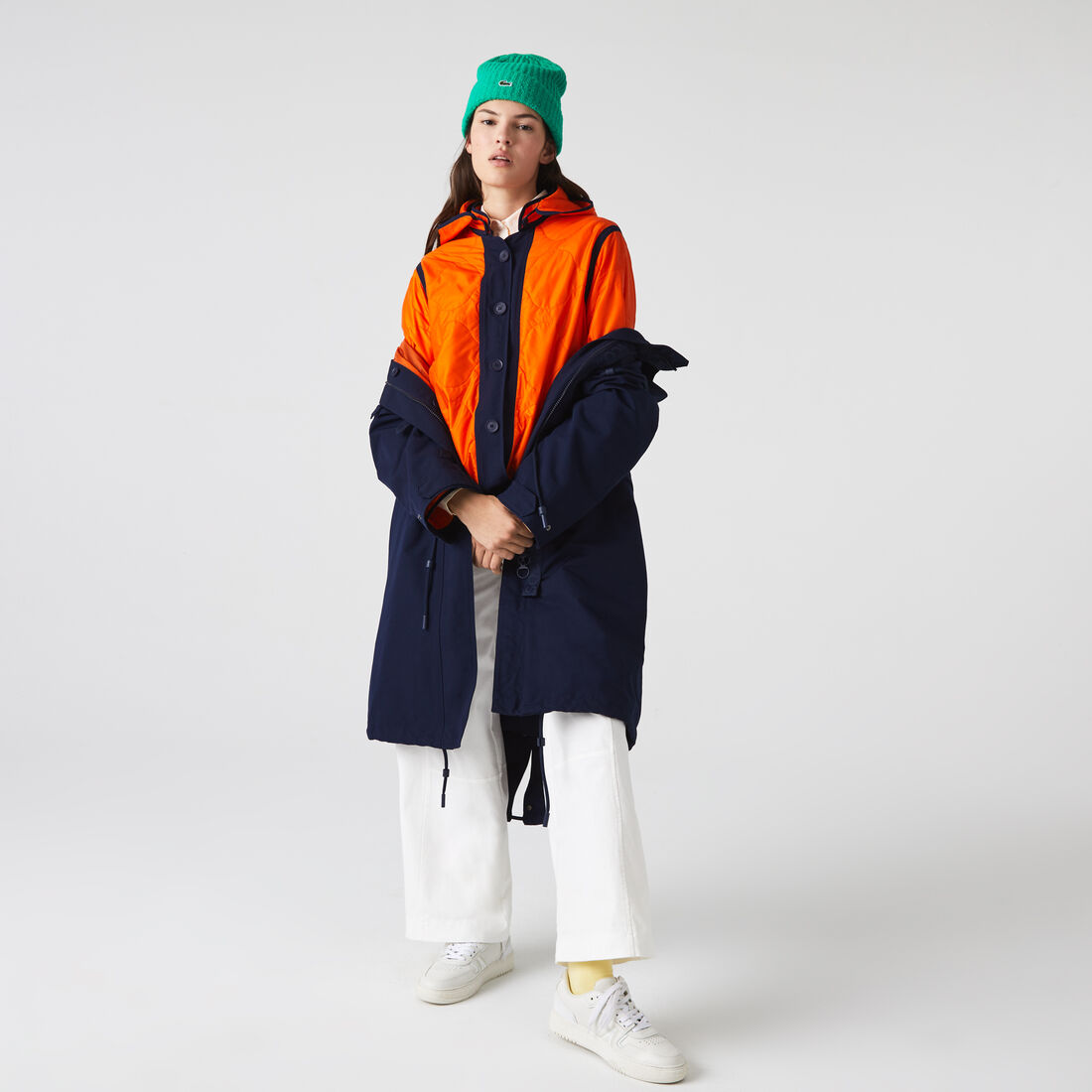 Women's Lacoste Padded Jacket Water-Repellent 3-In-1 Parka Women's Lacoste Padded Jacket Water-Repellent 3-In-1 Parka