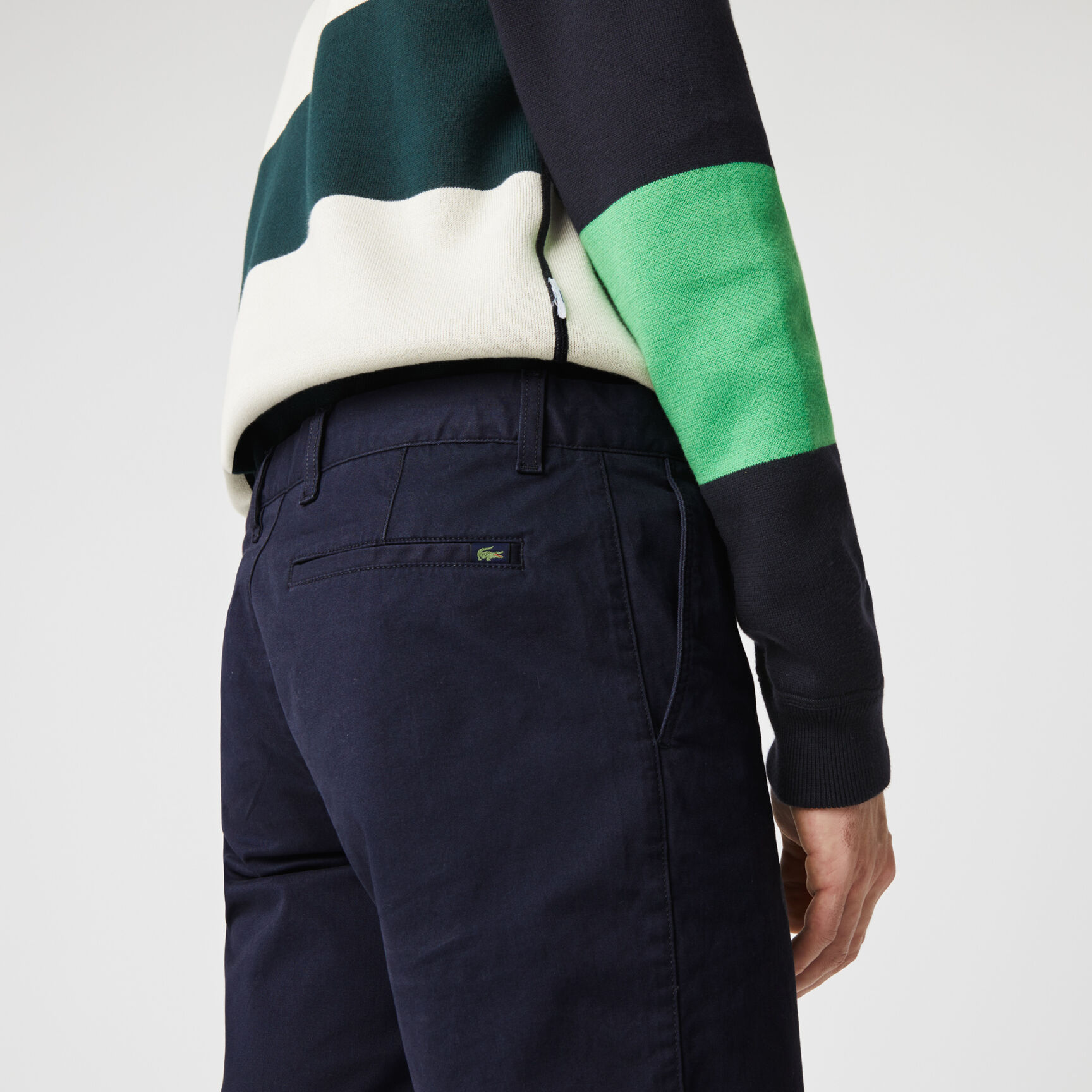 Men's Slim Fit Stretch Gabardine Bermuda Shorts