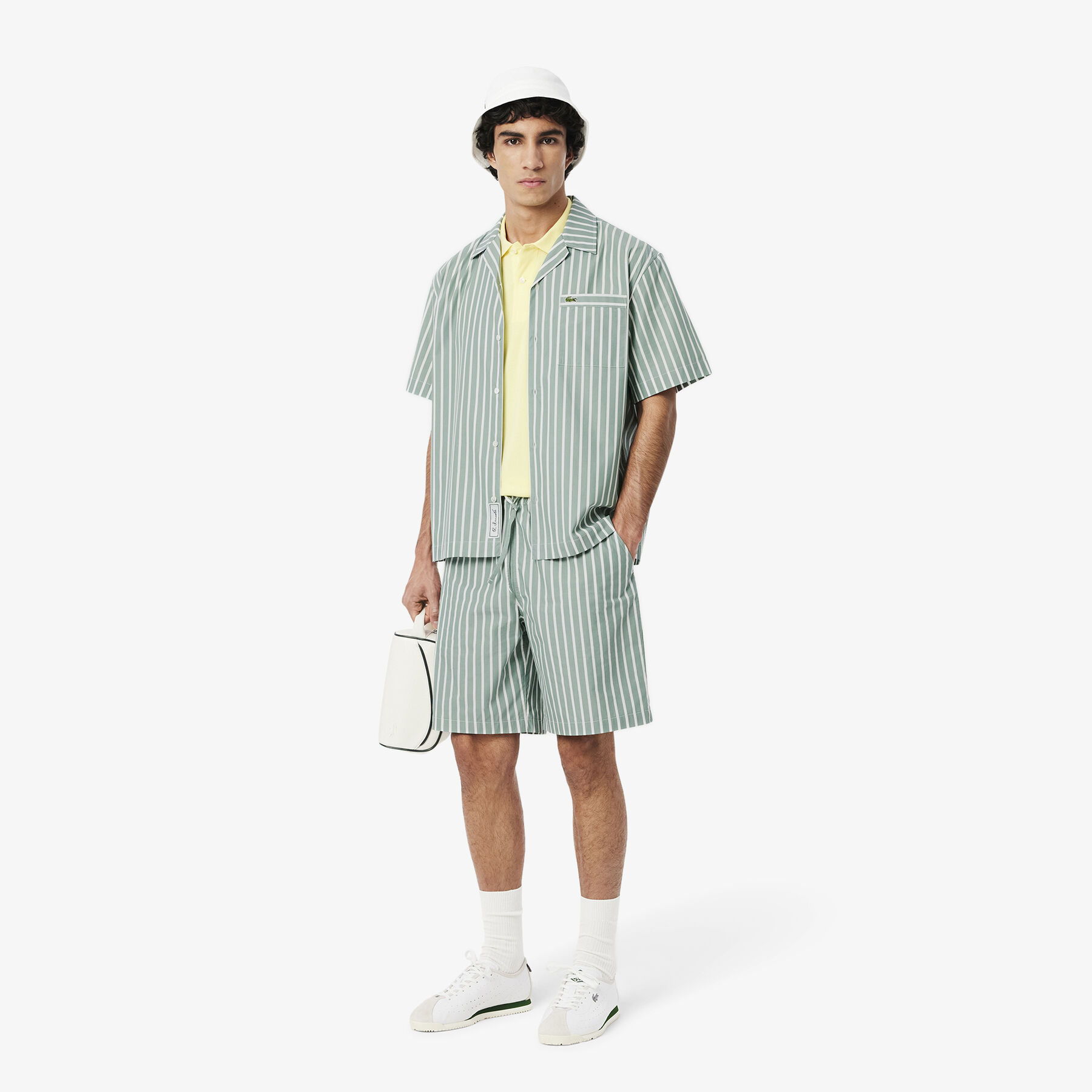 Relaxed Fit Striped Short Sleeved Shirt Relaxed Fit Striped Short Sleeved Shirt