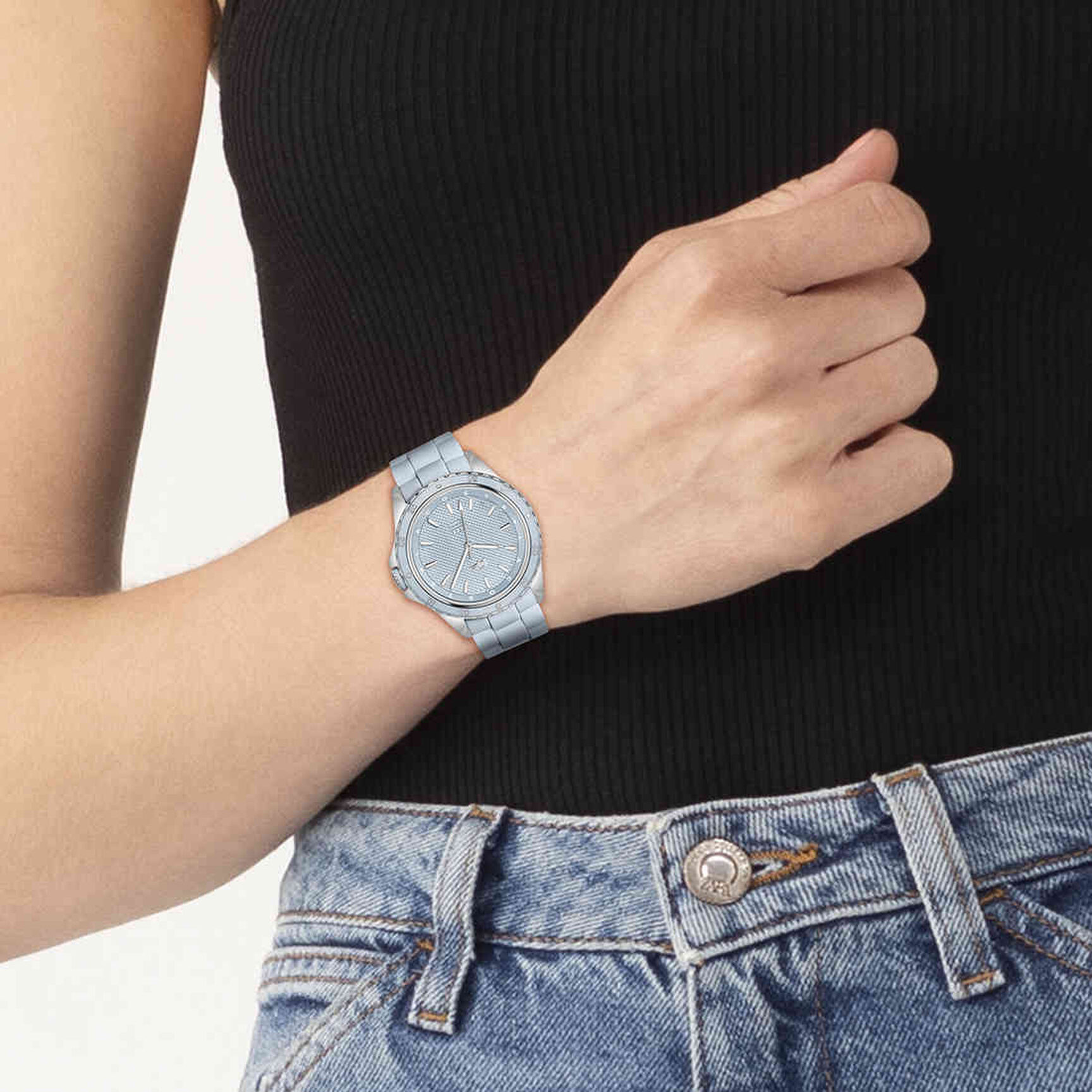 ساعة كوارتز نسائية بسوار من السيليكون بثلاث عقارب ساعة كوارتز نسائية بسوار من السيليكون بثلاث عقارب