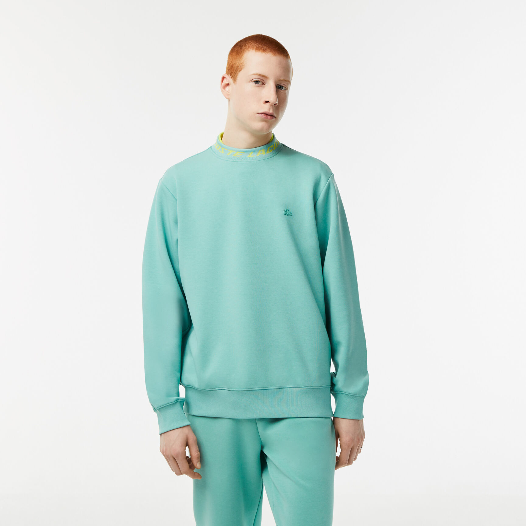 Men's Lacoste Double Sided Logo Collar Sweatshirt Men's Lacoste Double Sided Logo Collar Sweatshirt