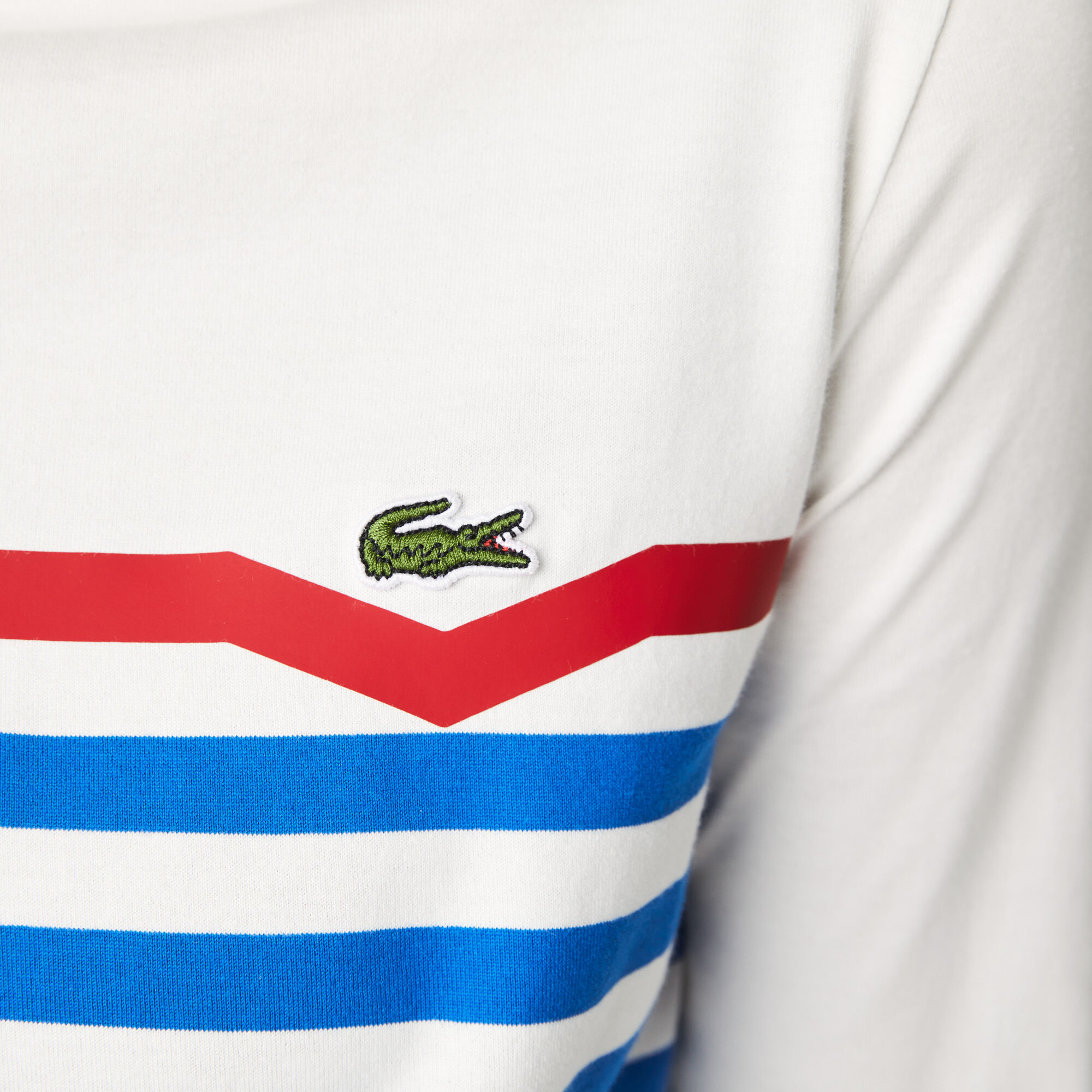 Buy Women s Made in France Striped Organic Cotton T Shirt Lacoste QA