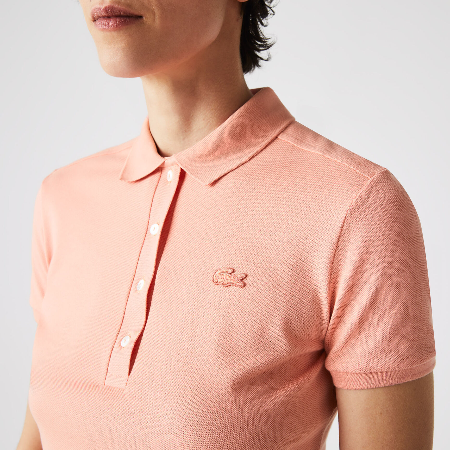 L.12.D Slim Fit Stretch Petit Pique Polo Shirt