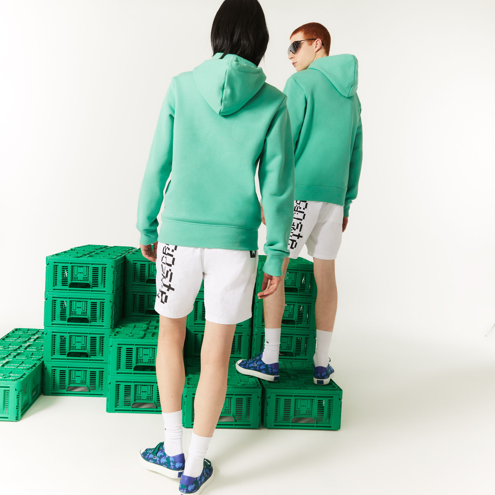 هودي صوف قطني للجنسين مجموعة Lacoste x Minecraft هودي صوف قطني للجنسين مجموعة Lacoste x Minecraft