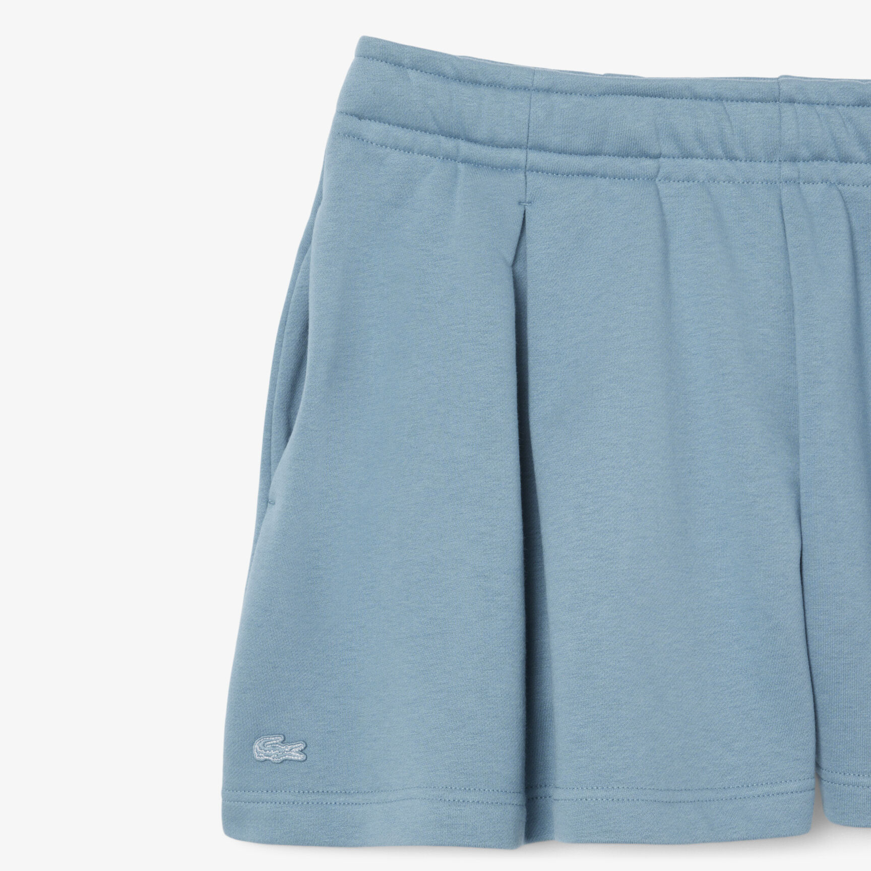Pleated Fleece Shorts