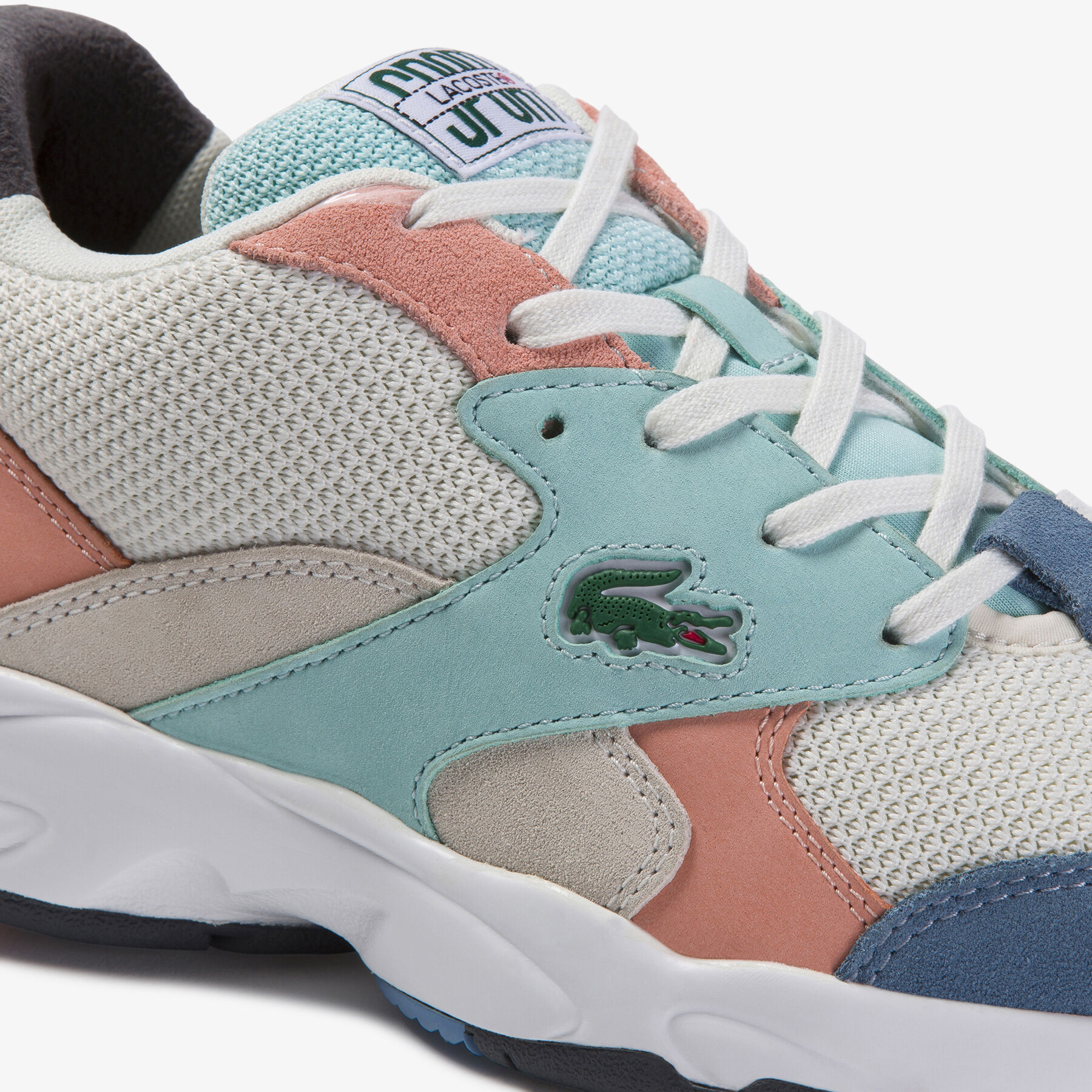 Women's Storm 96 Textile and Suede Sneakers lacoste women s storm 96 textile and suede sneakers