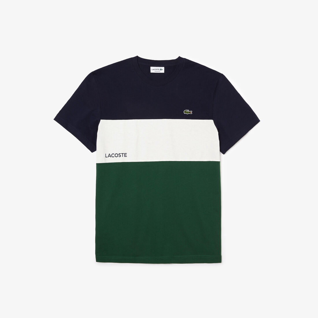 Men’s Lacoste Branded Color-Block T-Shirt Men’s Lacoste Branded Color-Block T-Shirt