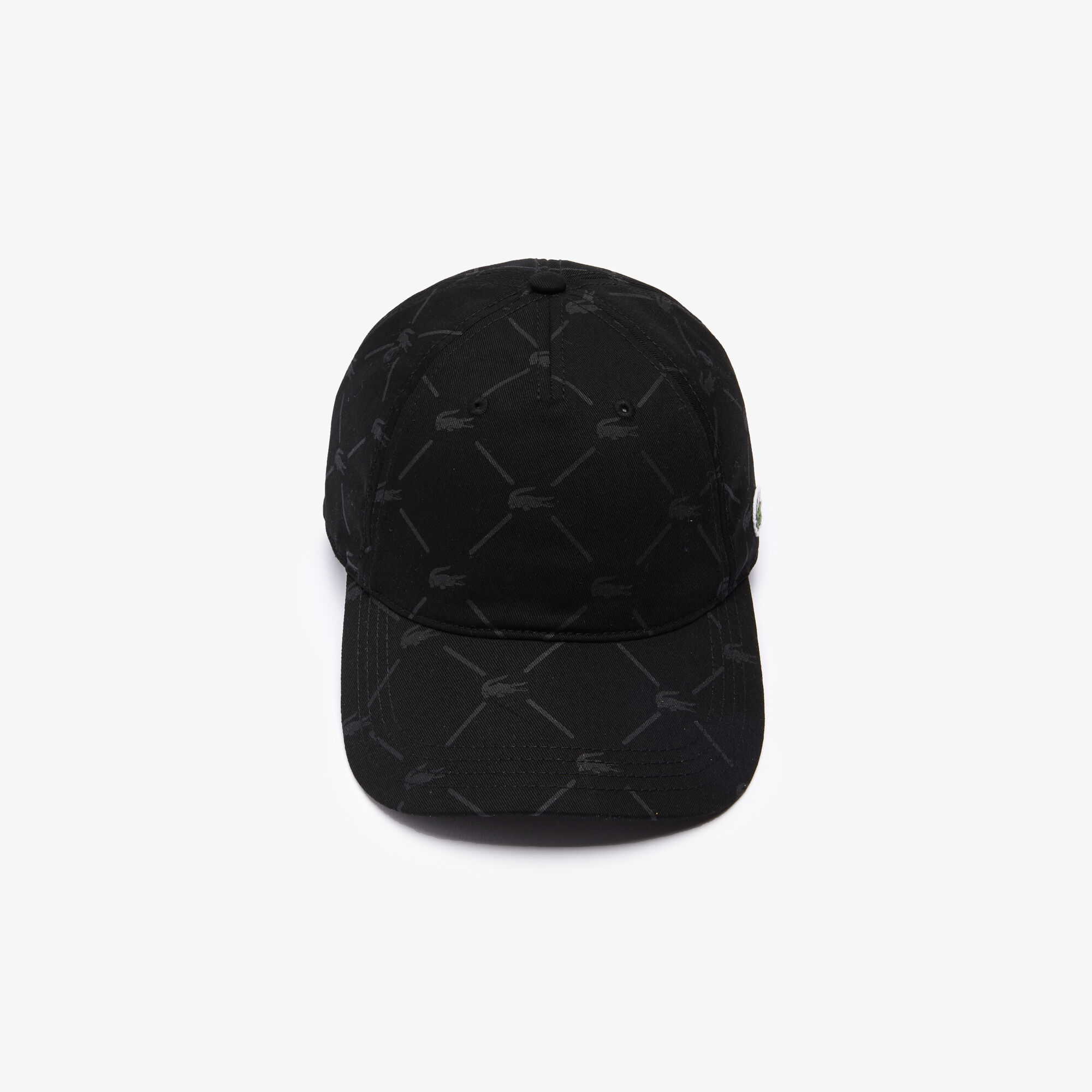 Unisex Lacoste LIVE Monogram Print Cotton Cap Unisex Lacoste LIVE Monogram Print Cotton Cap