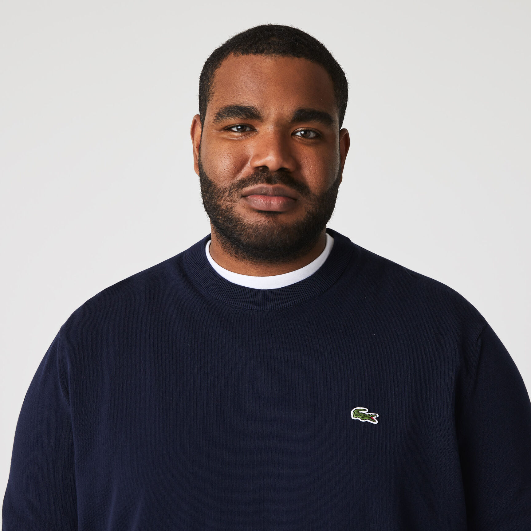 Monochrome Crew Neck Cotton Sweater Monochrome Crew Neck Cotton Sweater