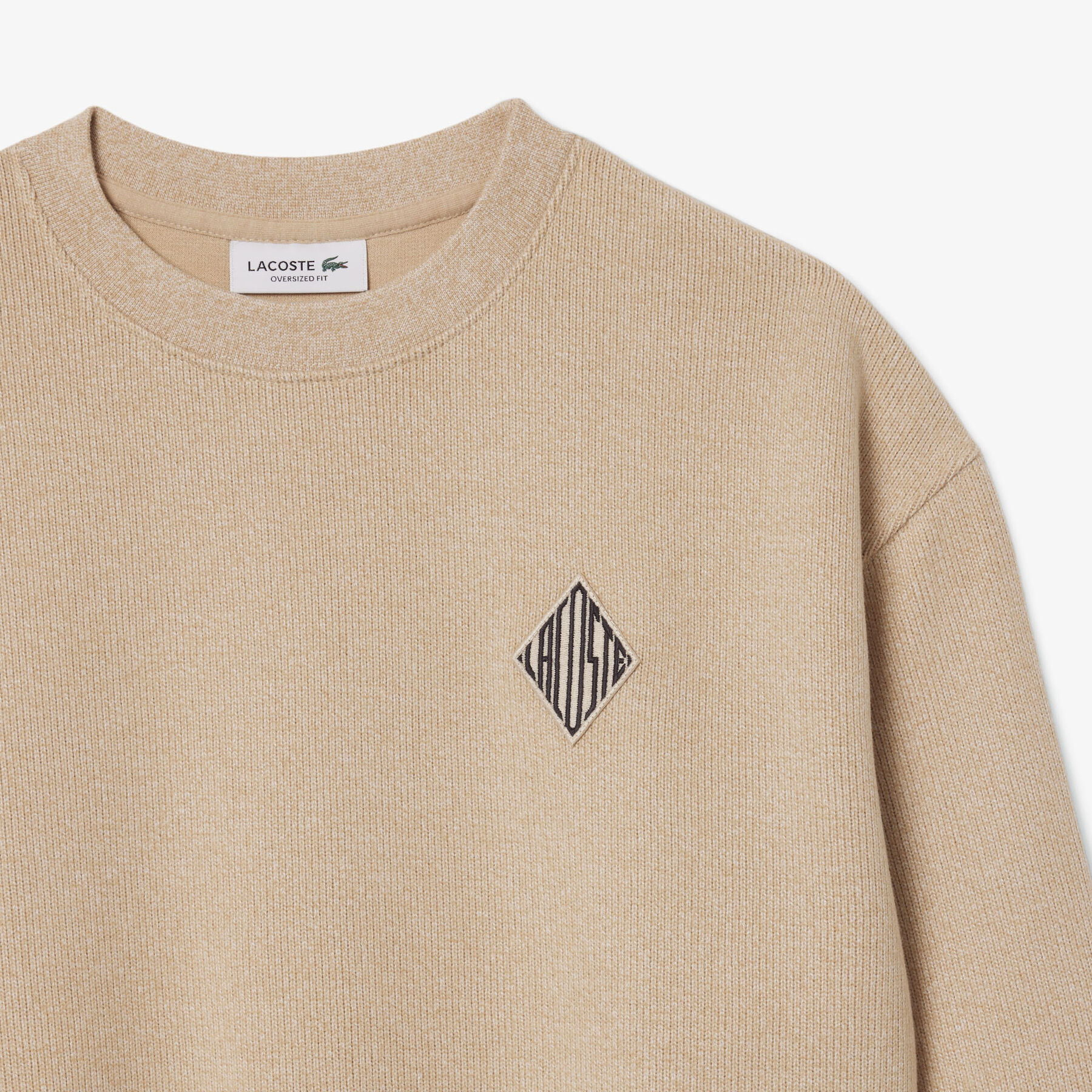 Oversized Interlock Sweatshirt lacoste oversized interlock sweatshirt