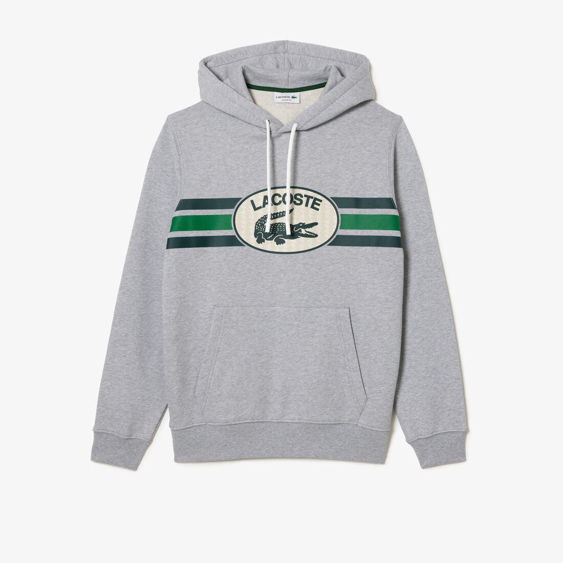 Loose Fit Monogram Print Hoodie Loose Fit Monogram Print Hoodie