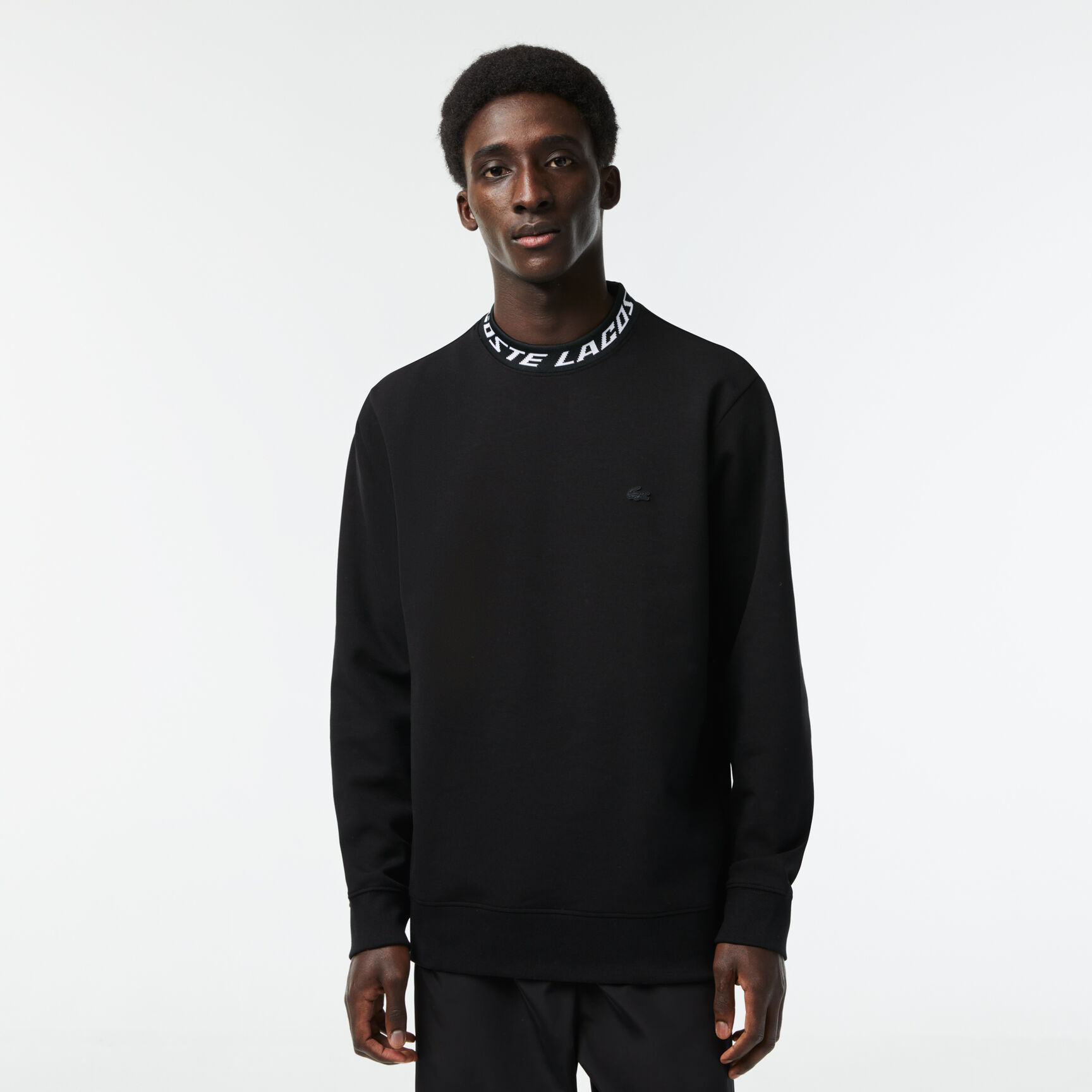 Men's Lacoste Double Sided Logo Collar Sweatshirt Men's Lacoste Double Sided Logo Collar Sweatshirt