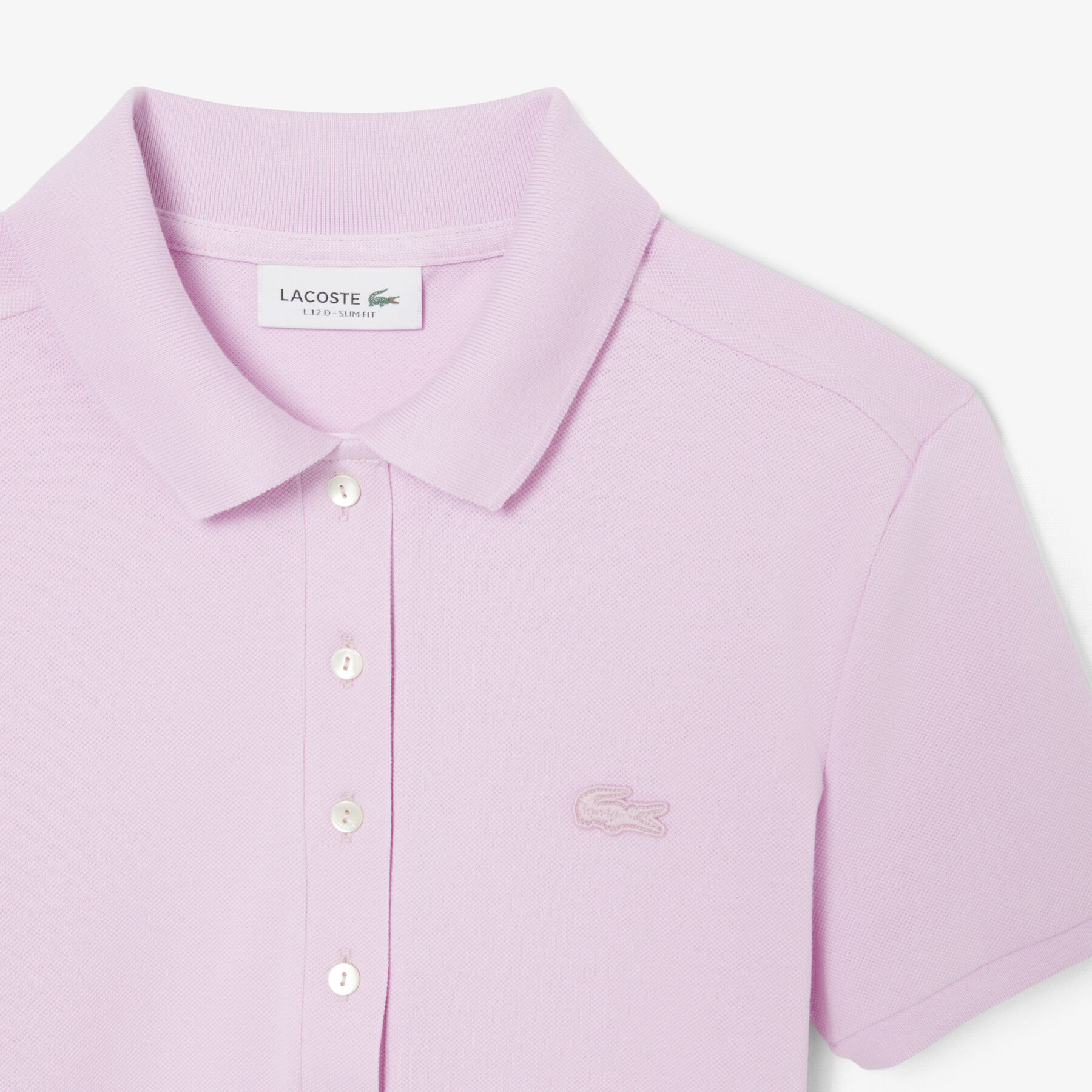 lacoste l 12 d slim fit stretch petit pique polo shirt