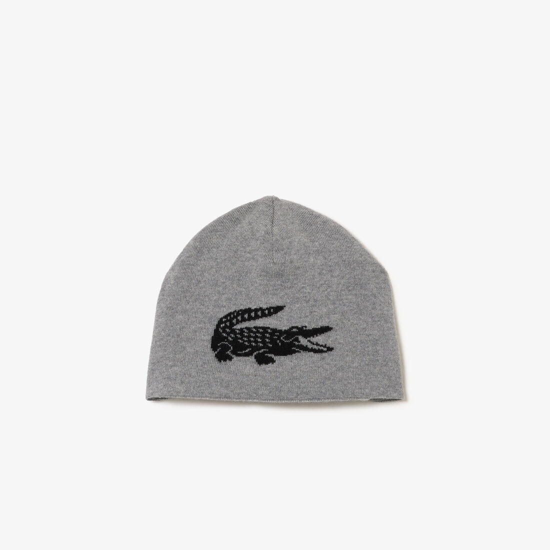 Unisex Lacoste Contrast Crocodile Reversible Beanie