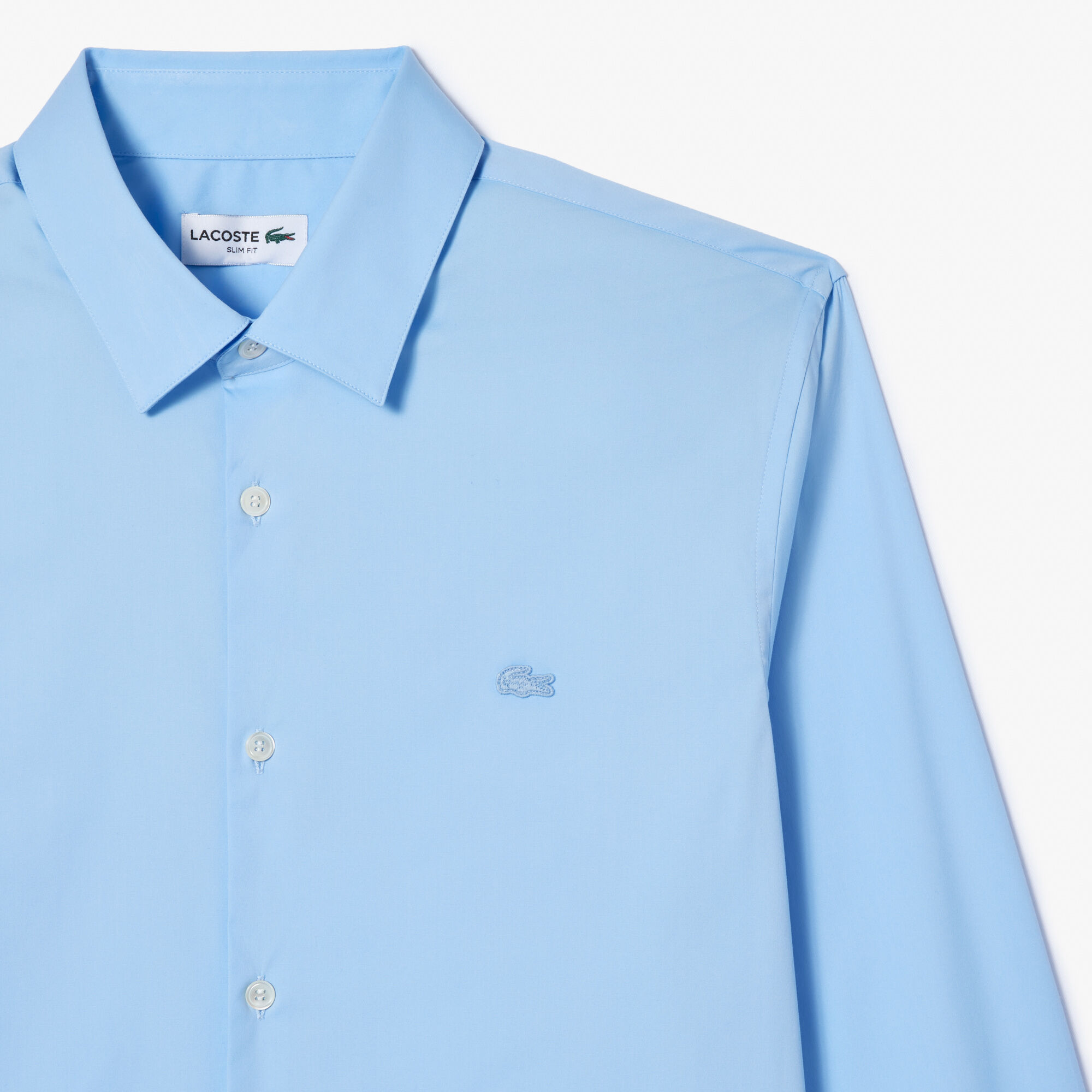 Buy Men s Lacoste Slim Fit French Collar Cotton Poplin Shirt Lacoste QA