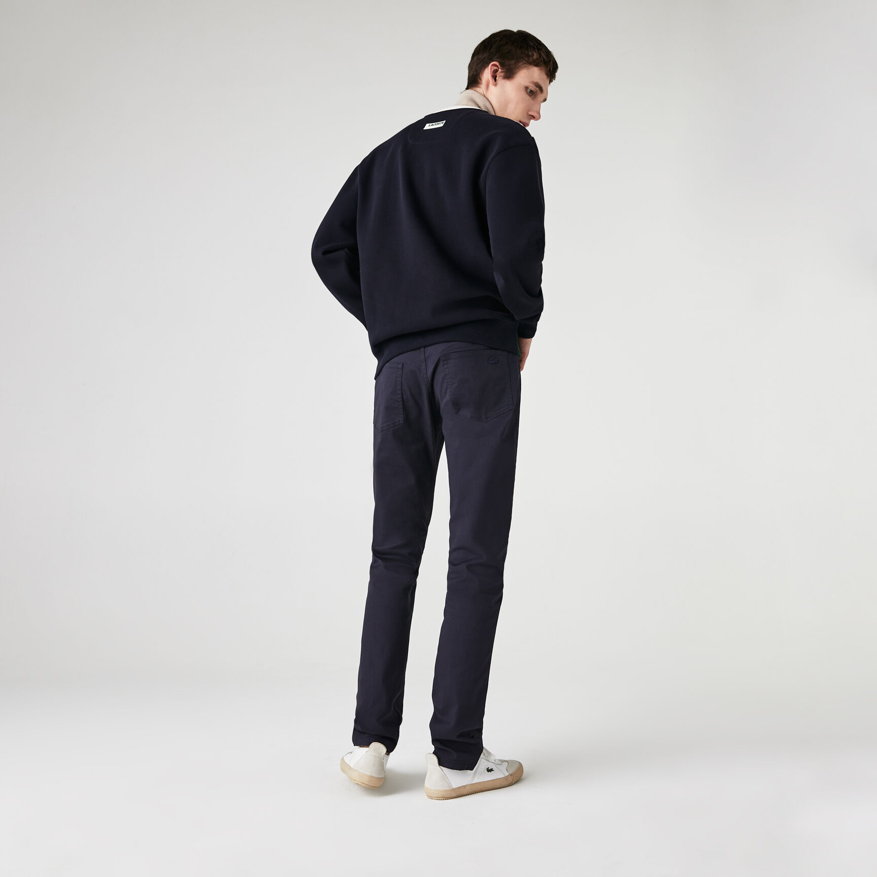 بنطال من القطن المرن بقصة ضيقة 5 جيوب للرجال بنطال من القطن المرن بقصة ضيقة 5 جيوب للرجال