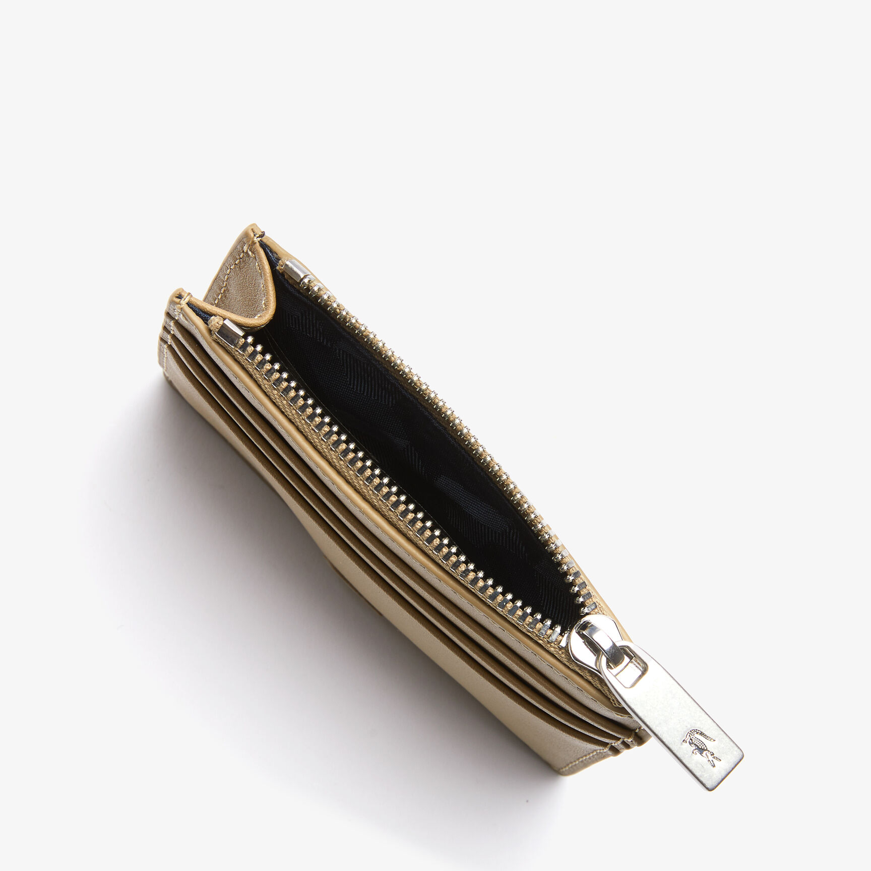 Men's Fitzgerald Zippered Smooth Leather Credit Card Holder