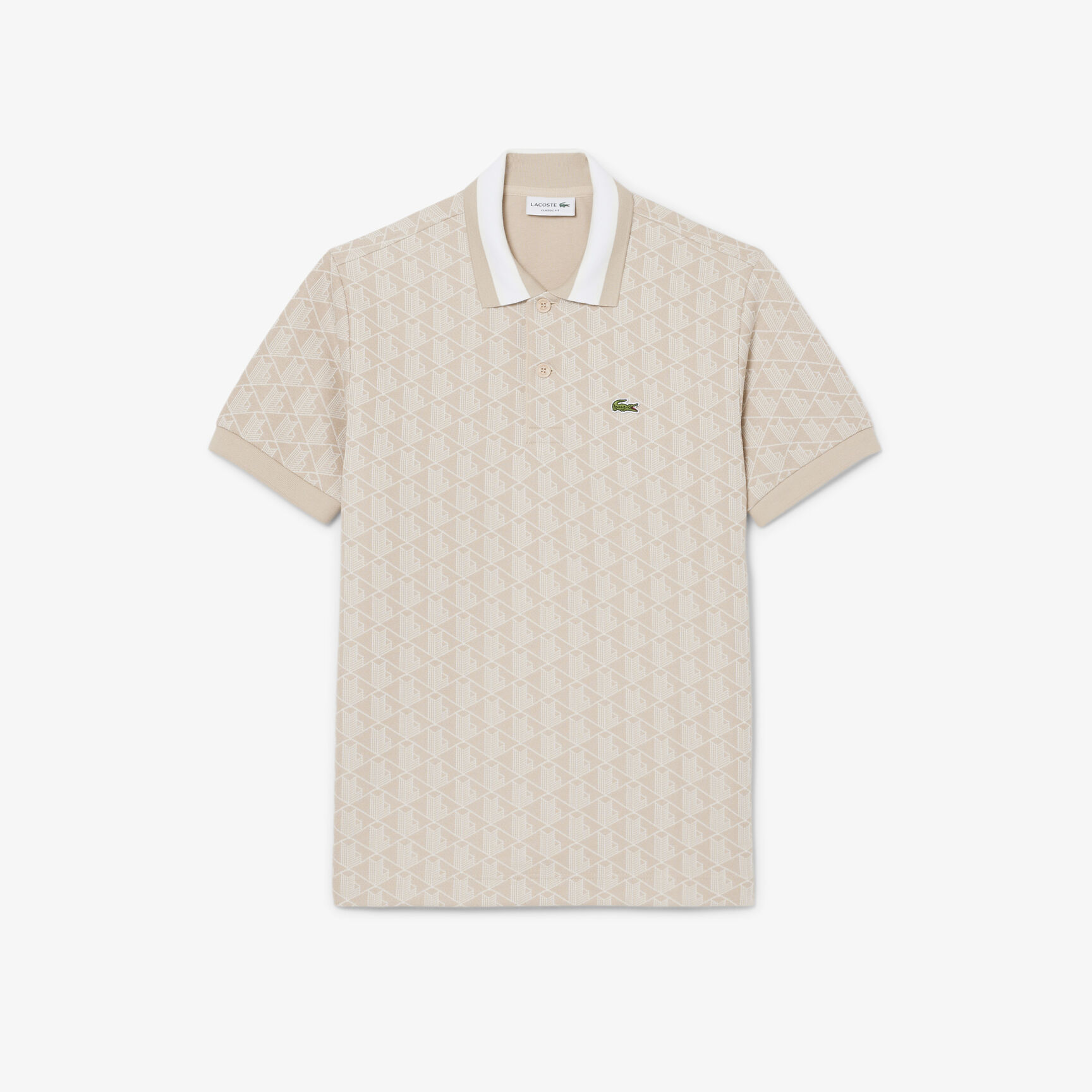 Classic Fit Monogram Jacquard Polo Shirt Classic Fit Monogram Jacquard Polo Shirt