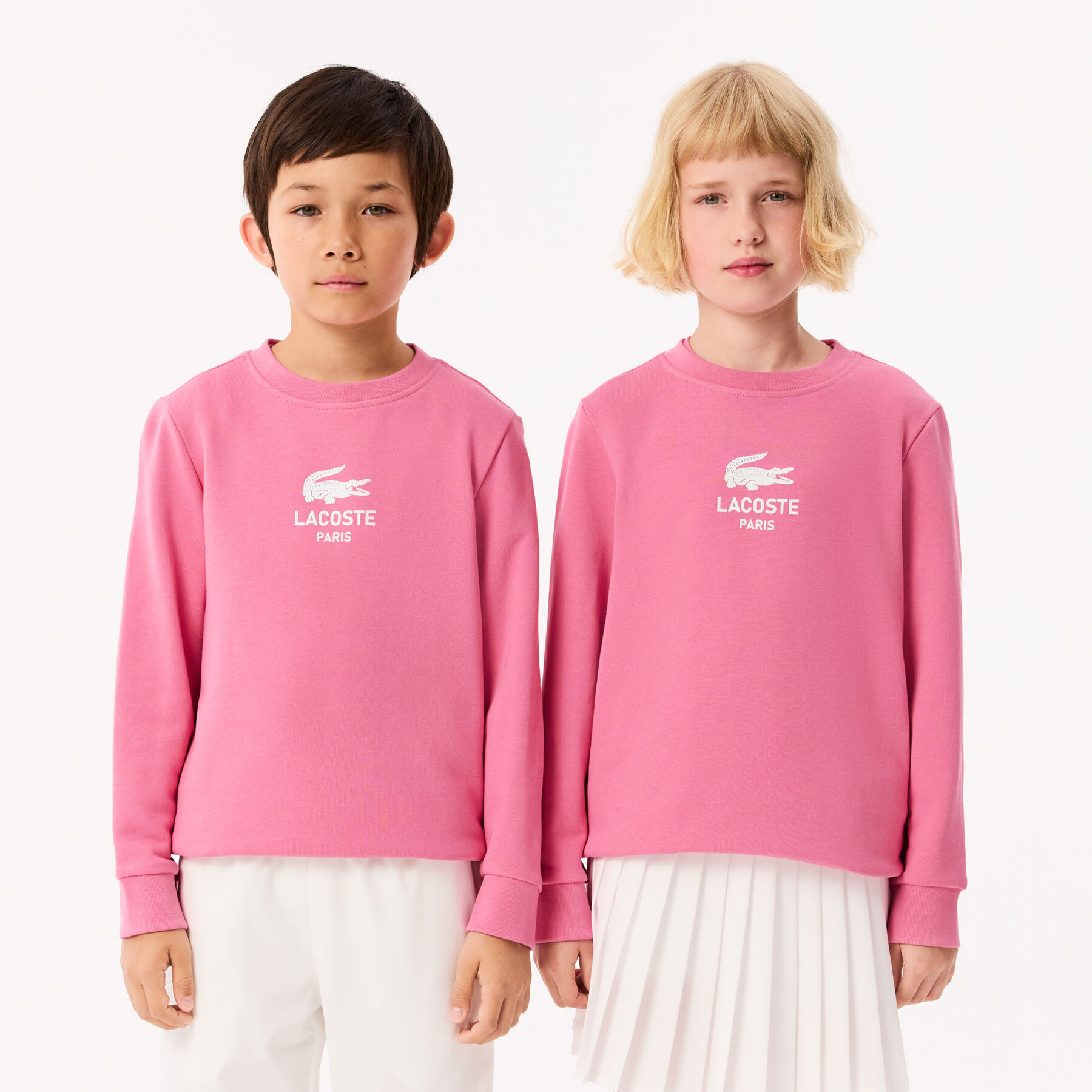 lacoste signature print sweatshirt
