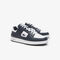 men s lacoste court cage leather heel pop trainers