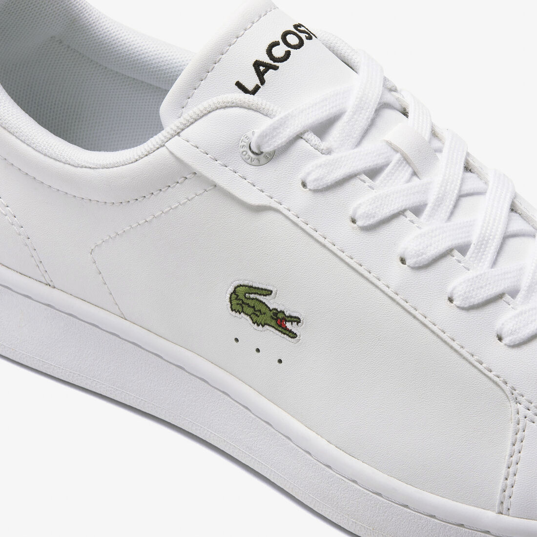 Men's Lacoste Carnaby Pro Leather Heel Pop Trainers Men's Lacoste Carnaby Pro Leather Heel Pop Trainers