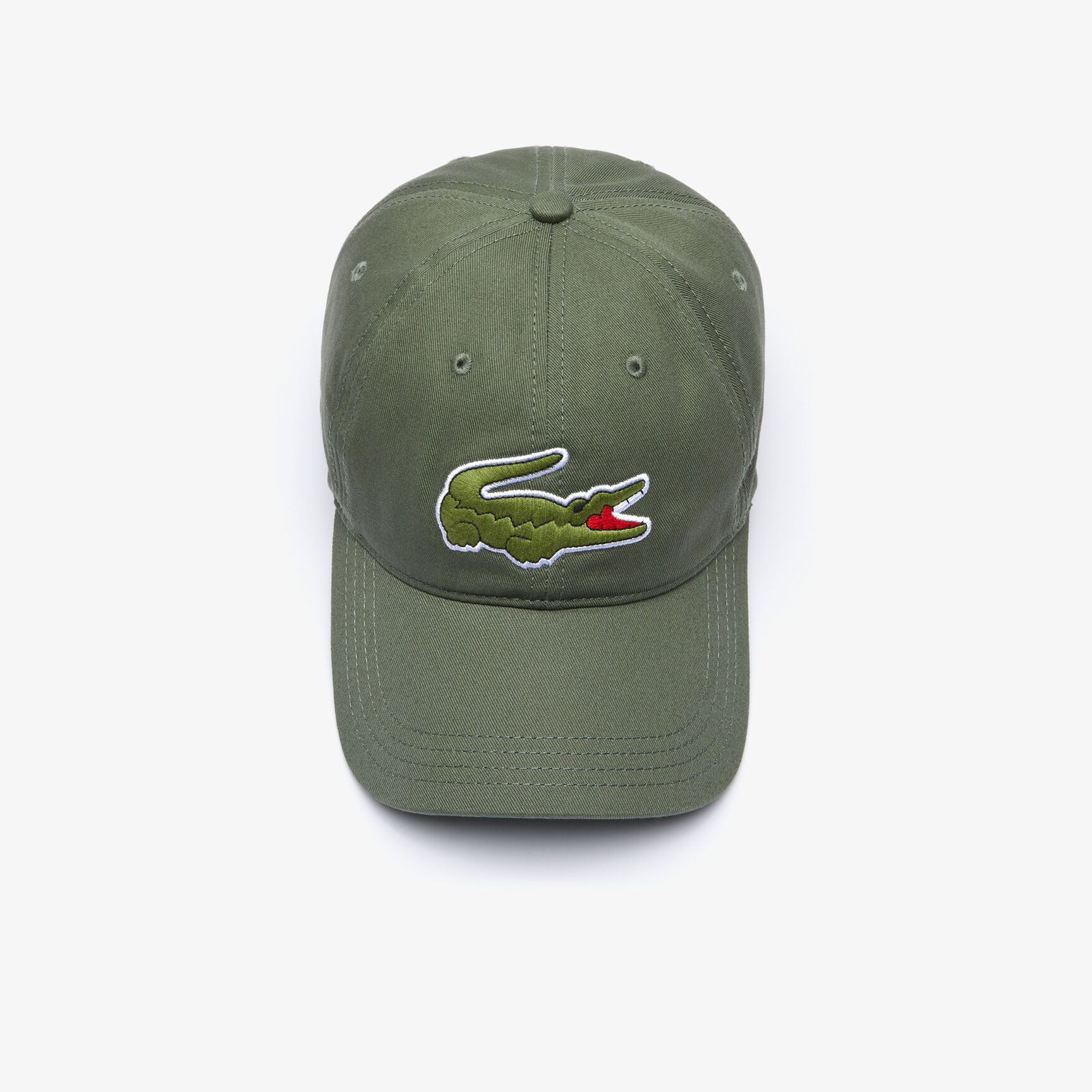 Unisex Contrast Strap And Oversized Crocodile Cotton Cap