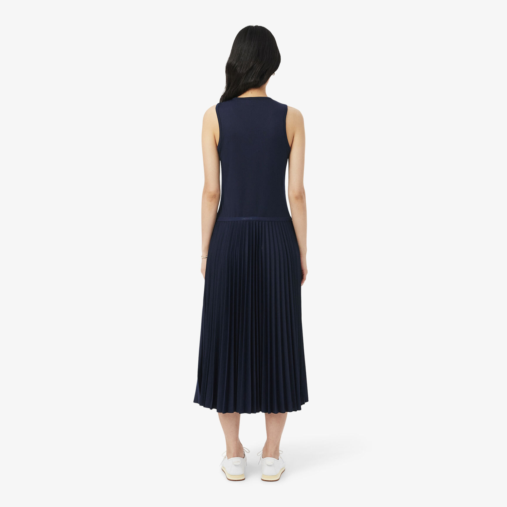 Long Sleeveless Pleated Dress Long Sleeveless Pleated Dress