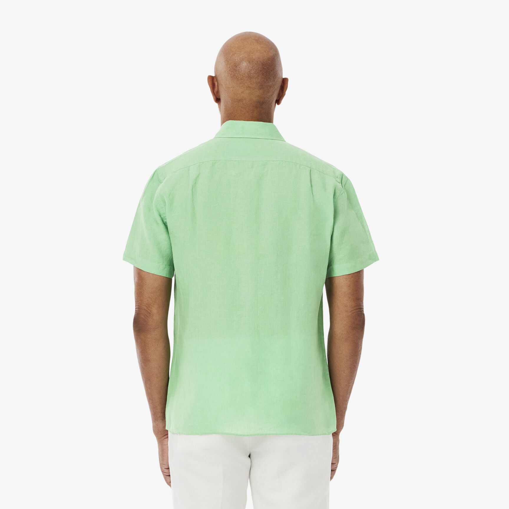 قميص كتان بأكمام قصيرة