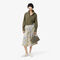 Topography Print Pleated Skirt Topography Print Pleated Skirt