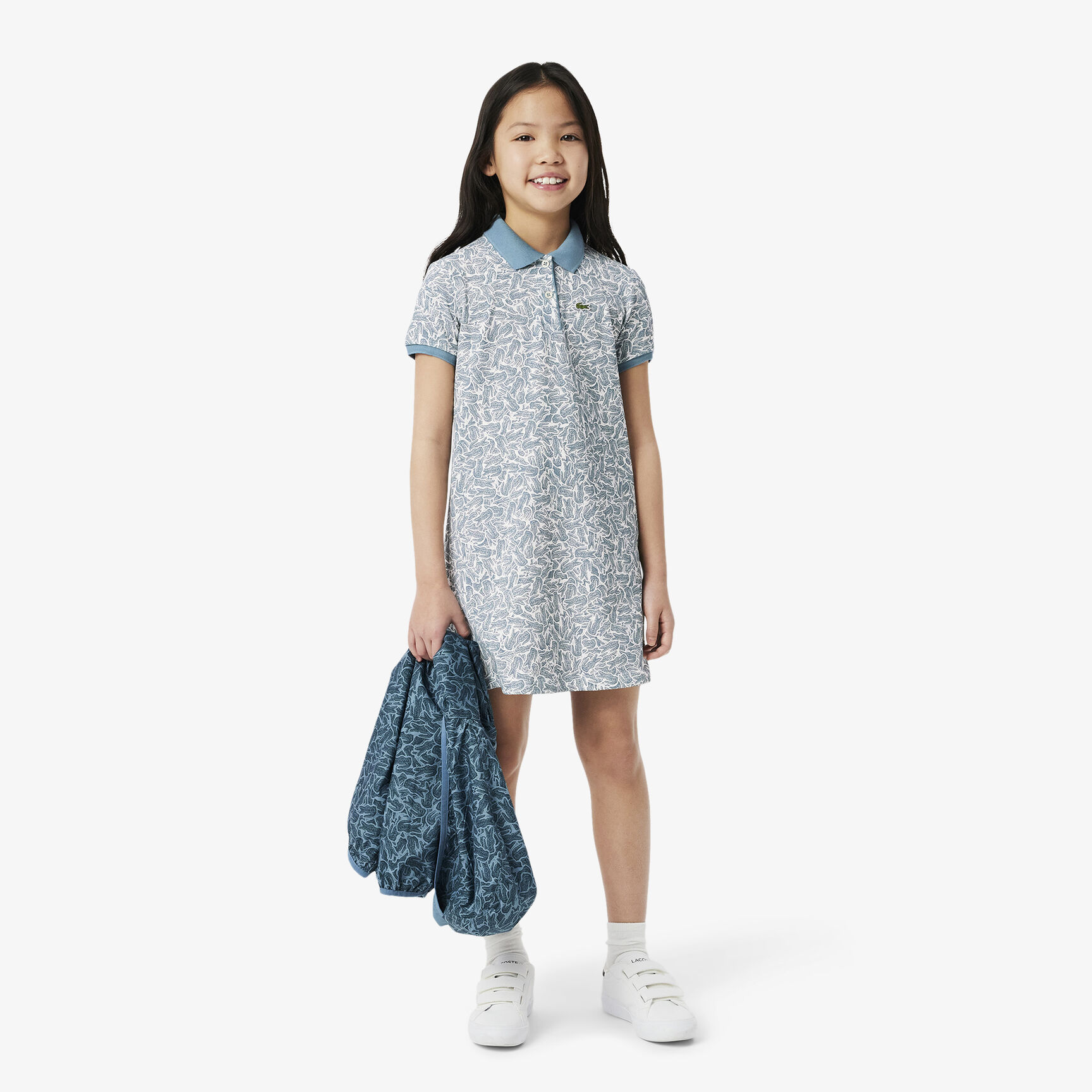 Printed Cotton Polo Dress