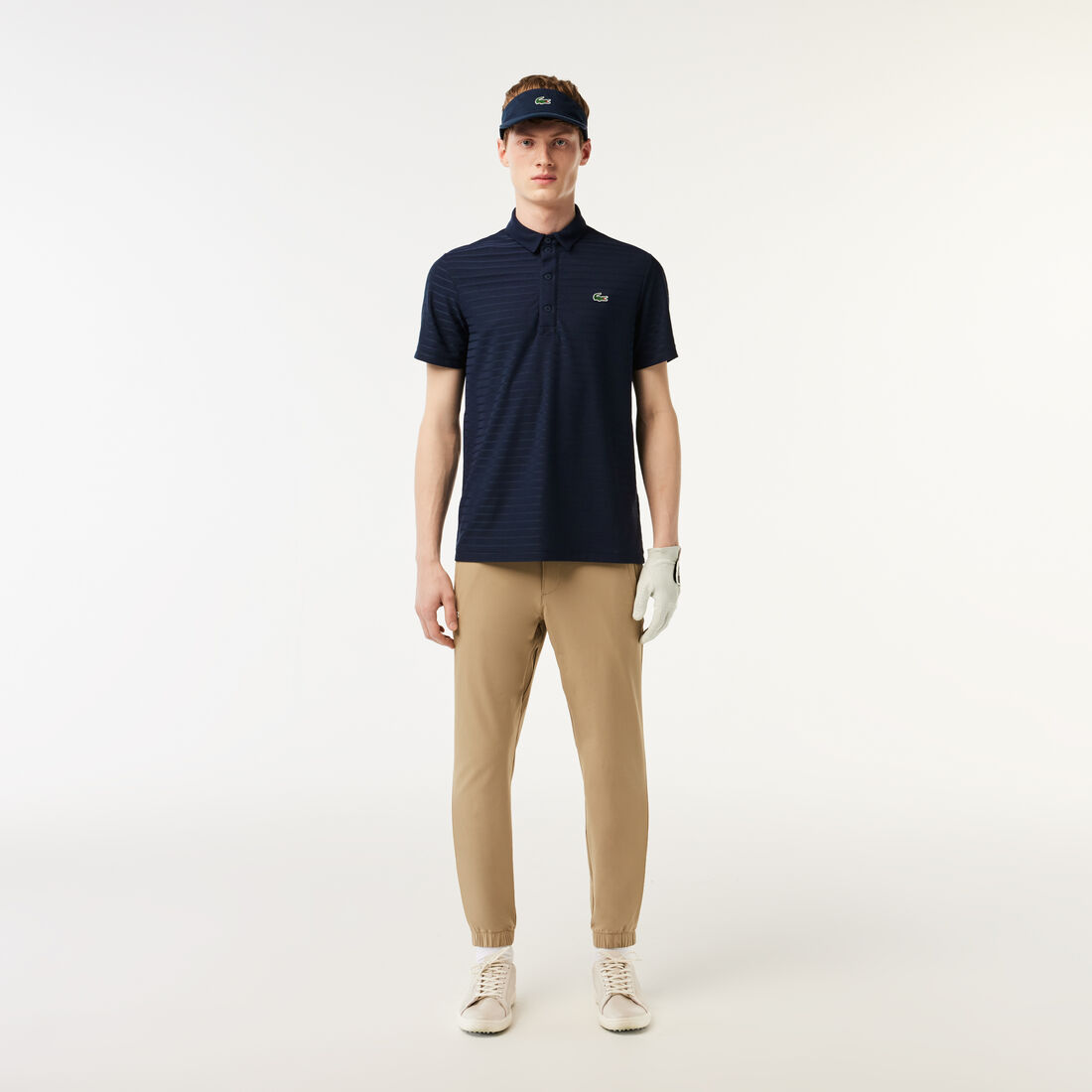 Men's Lacoste SPORT Textured Breathable Golf Polo Shirt Men's Lacoste SPORT Textured Breathable Golf Polo Shirt