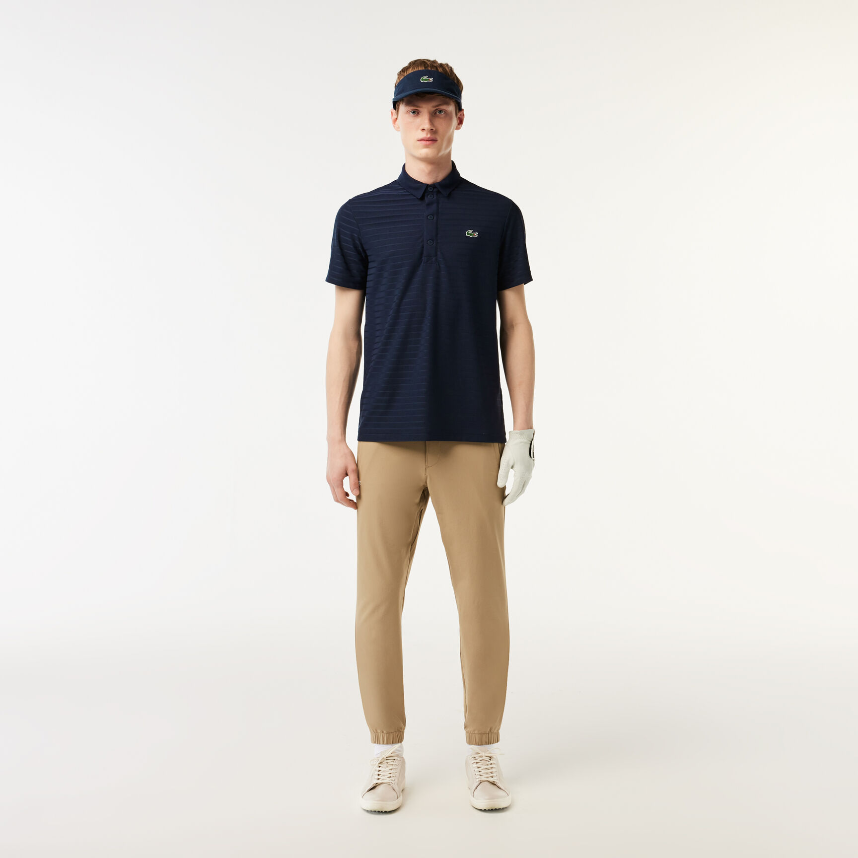 Men's Lacoste SPORT Textured Breathable Golf Polo Shirt Men's Lacoste SPORT Textured Breathable Golf Polo Shirt