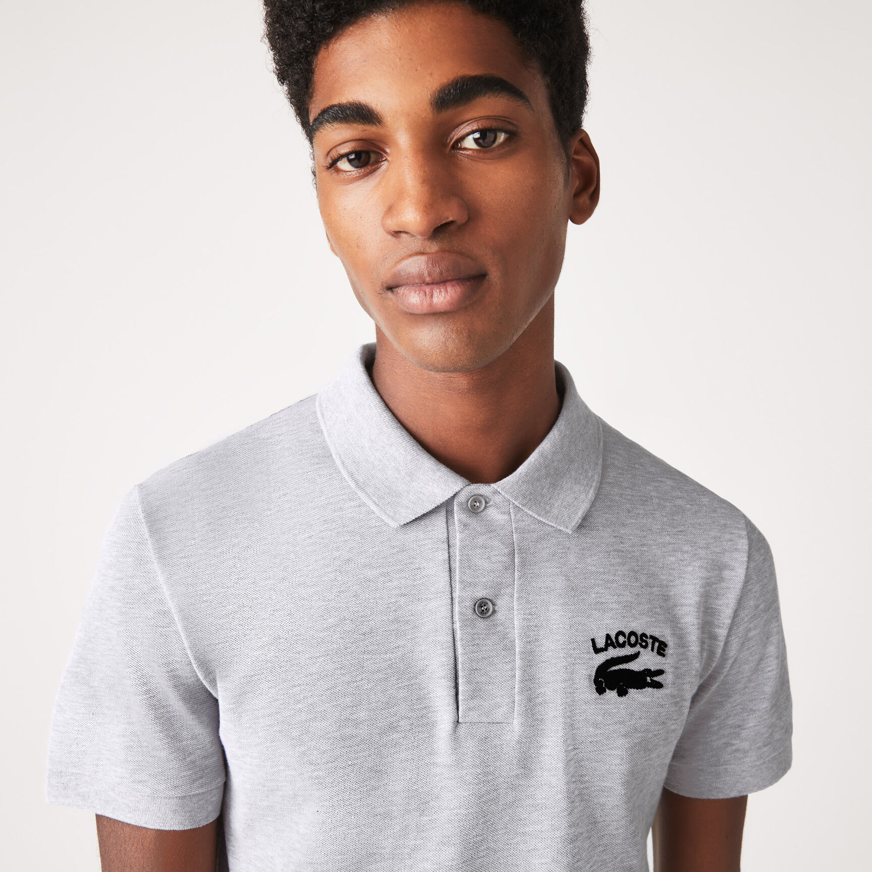 Men's Lacoste Branded Stretch Mini Piqué Polo Men's Lacoste Branded Stretch Mini Piqué Polo