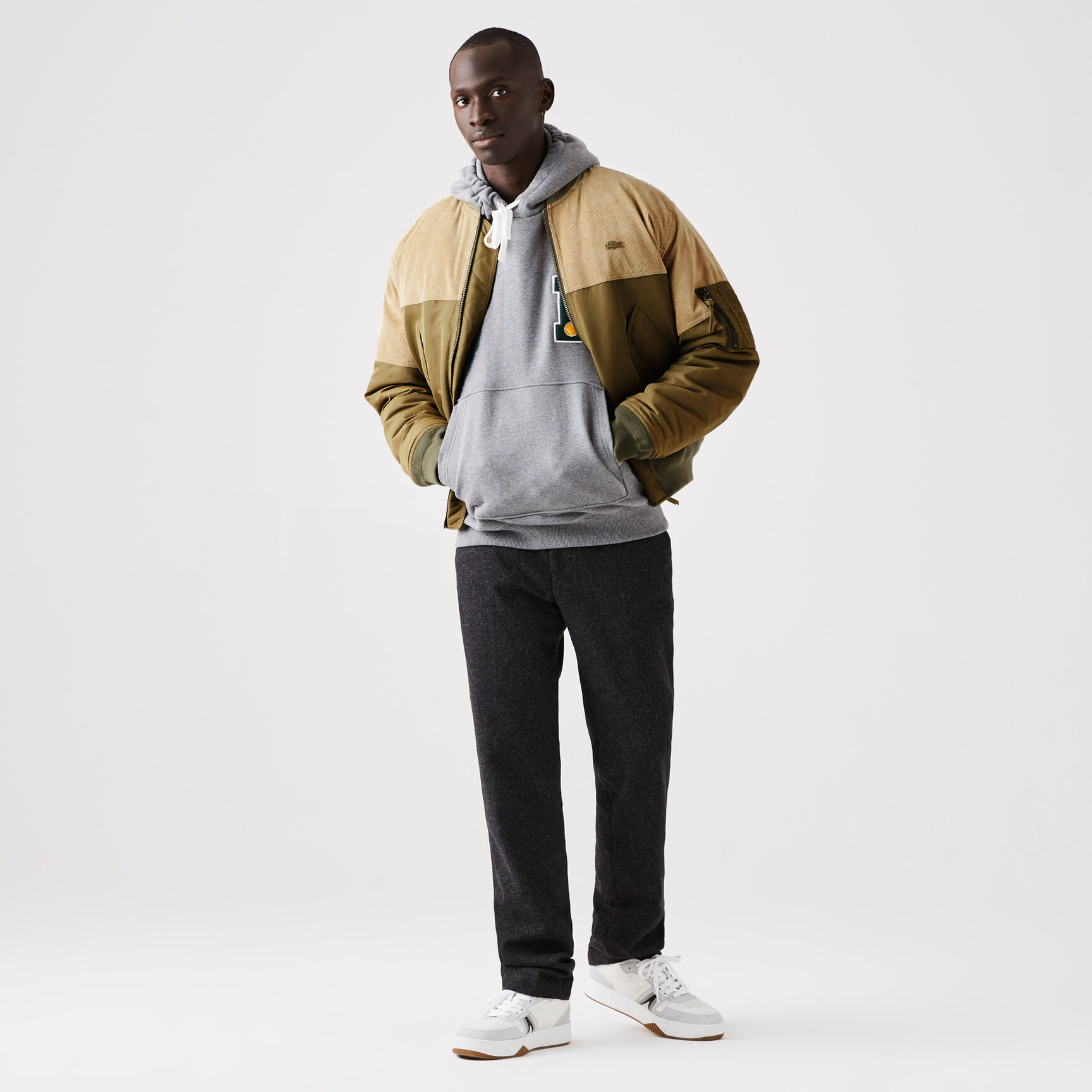 جاكيت منتفخ مبطن بسحّاب للرجال