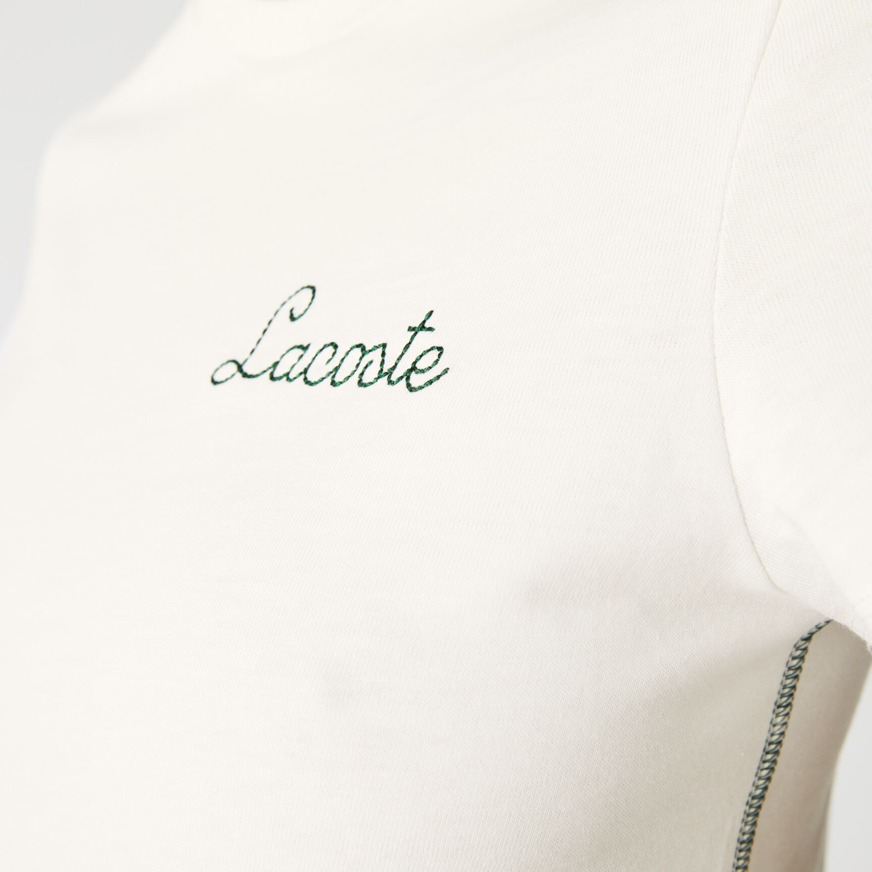 Women's Crew Neck Embroidered Lettering Cotton T-shirt Women's Crew Neck Embroidered Lettering Cotton T-shirt