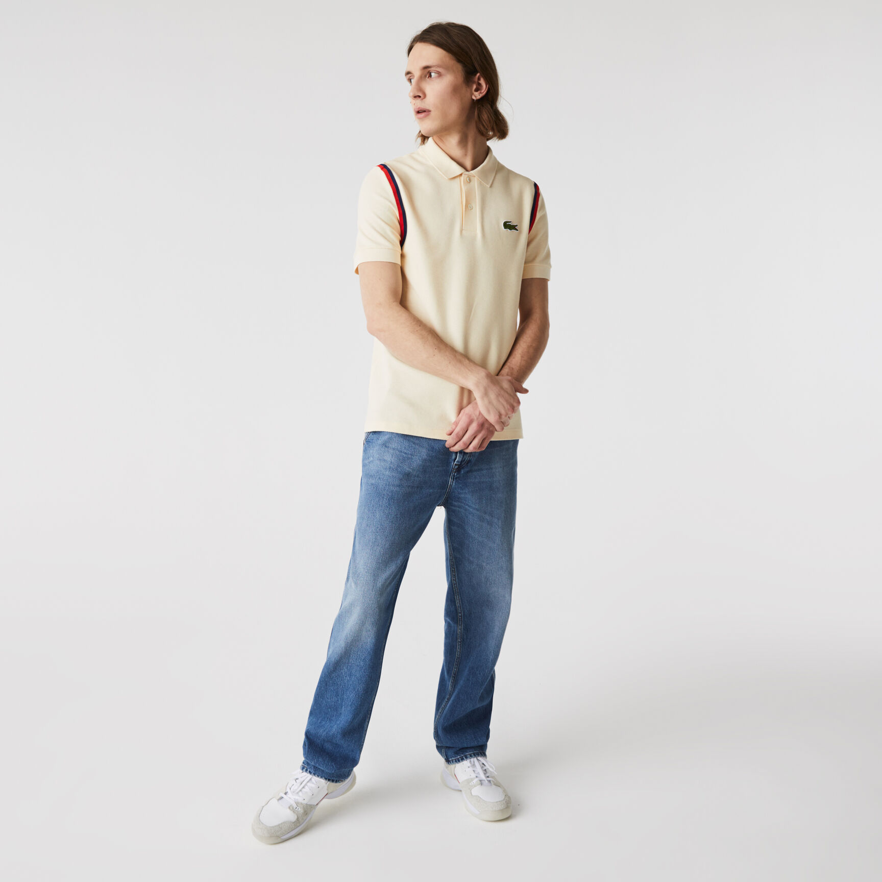 قميص بولو للرجال من القطن العضوي بقصة عادية مجموعة Made in France