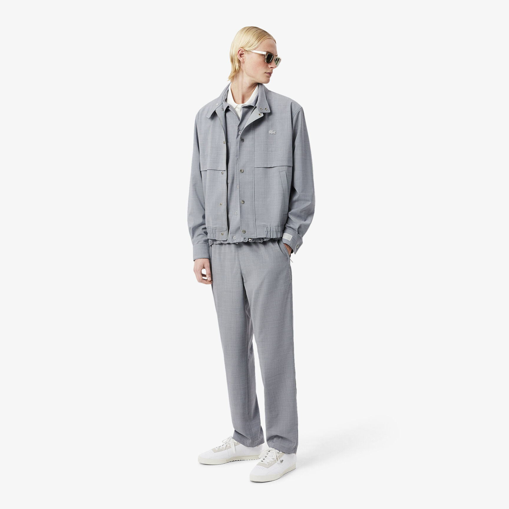 بنطال تشينو من الفلانيل الصوفي بقصة عادية