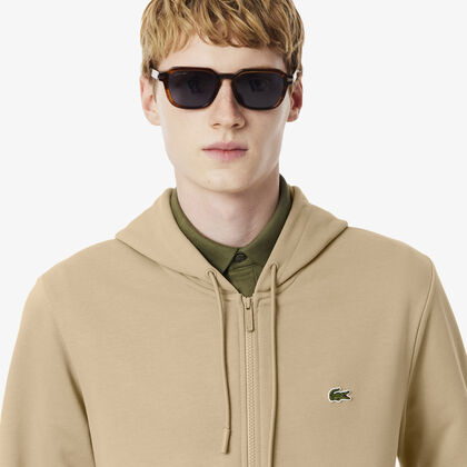 Classic Fit Zipped Fleece Sweatshirt